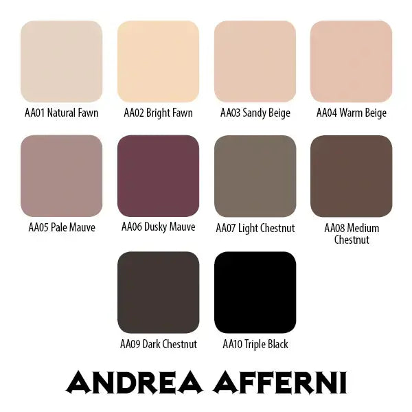 Andrea Afferni Signature Eternal Ink Set - Premium Tattoo Ink for Professional Artists & Beginners - Perfect for Tattoo Studios, Home Use & Gift Giving