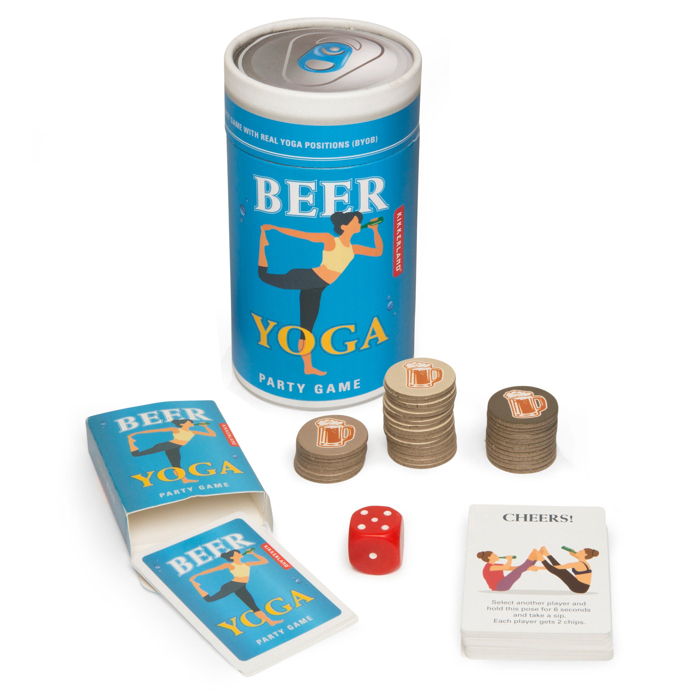 Beer Yoga Mat - Non-Slip Eco-Friendly Yoga Mat for Beer Yoga Classes & Fun Workouts | Perfect for Home, Studio, and Outdoor Yoga Sessions