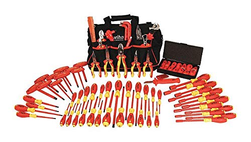 80-Piece Insulated Tool Set for Electricians - Professional Screwdriver, Pliers & Wrenches for Safe Electrical Work | Home Repair & DIY Projects