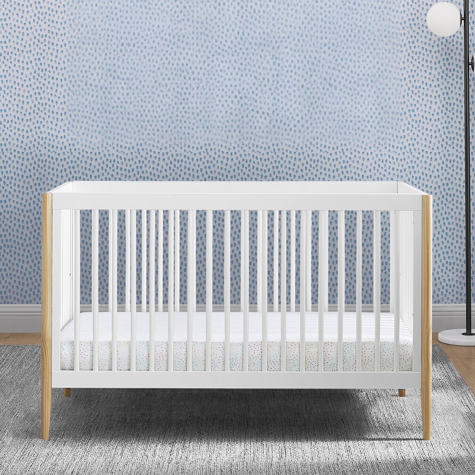 Casey 6-in-1 Convertible Baby Crib - Toddler Bed, Daybed & Full-Size Bed - Safe Nursery Furniture for Newborn to Adult - Perfect for Nursery, Bedroom & Guest Room