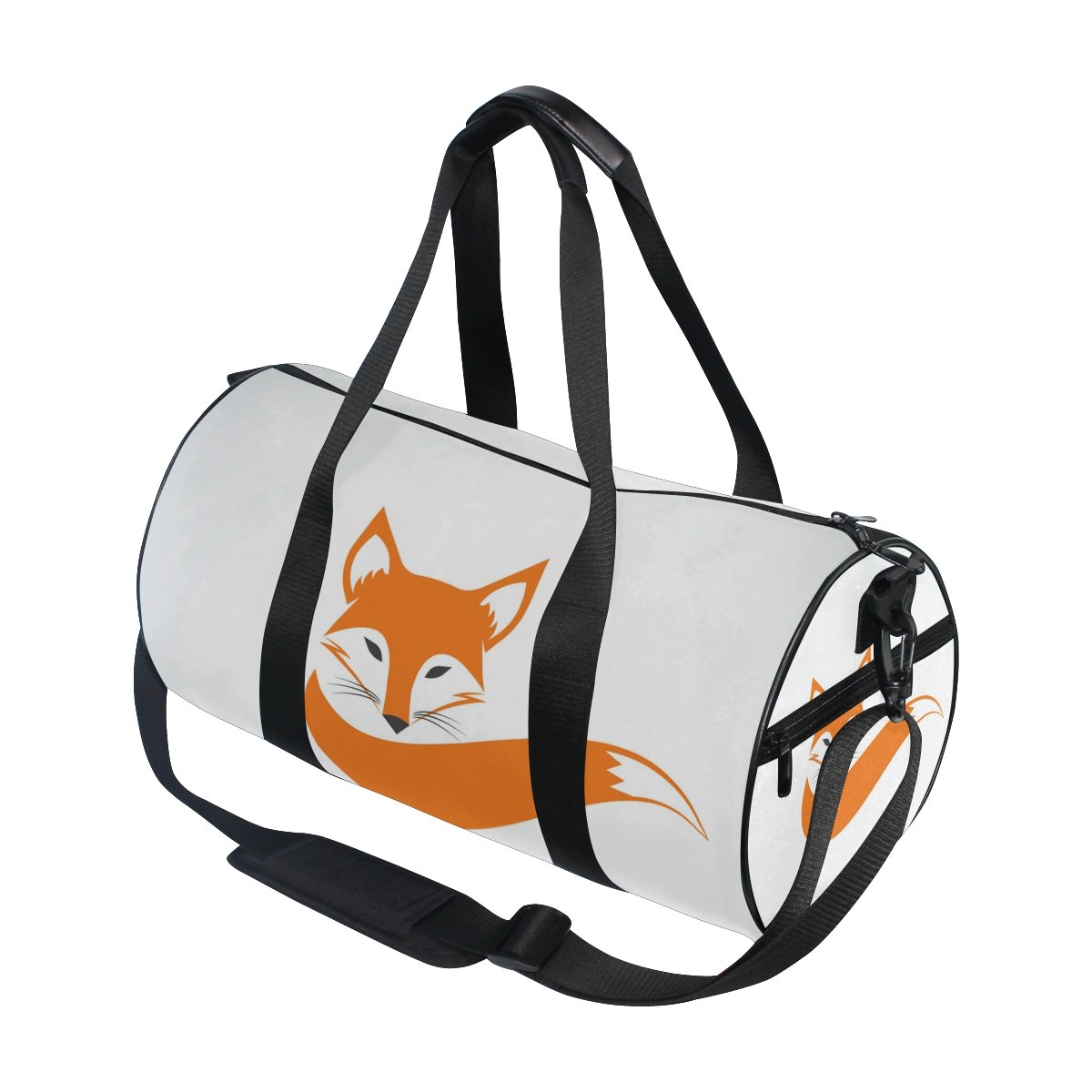 Red Fox Tail Duffel Bag for Women - Stylish Travel, Gym & Sports Duffle Bag - Perfect for Workouts, Travel & Weekend Getaways