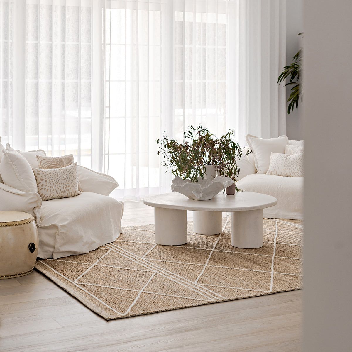 Natural Earth Rug - Eco-Friendly Handmade Jute Rug for Living Room, Bedroom, or Home Decor