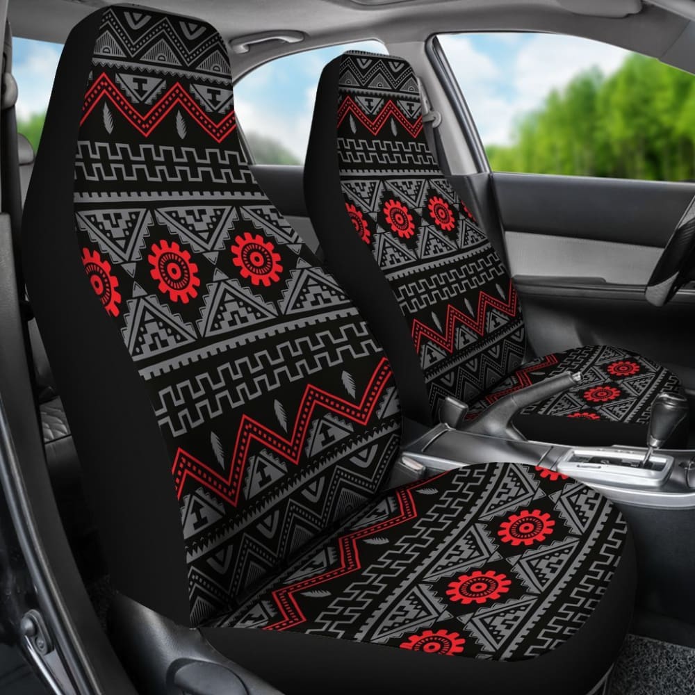 Premium Black Pattern Car Seat Cover - Universal Fit for Cars, Trucks & SUVs - Durable & Stylish Protection for Home, Office & Travel Use
