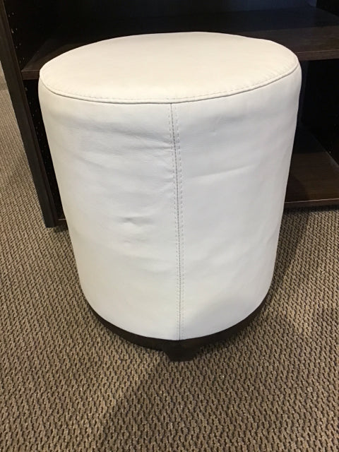 Natuzzi Genuine White Leather Sofa 21x17 Inches - Premium Italian Leather Furniture for Living Room, Office & Lounge Areas