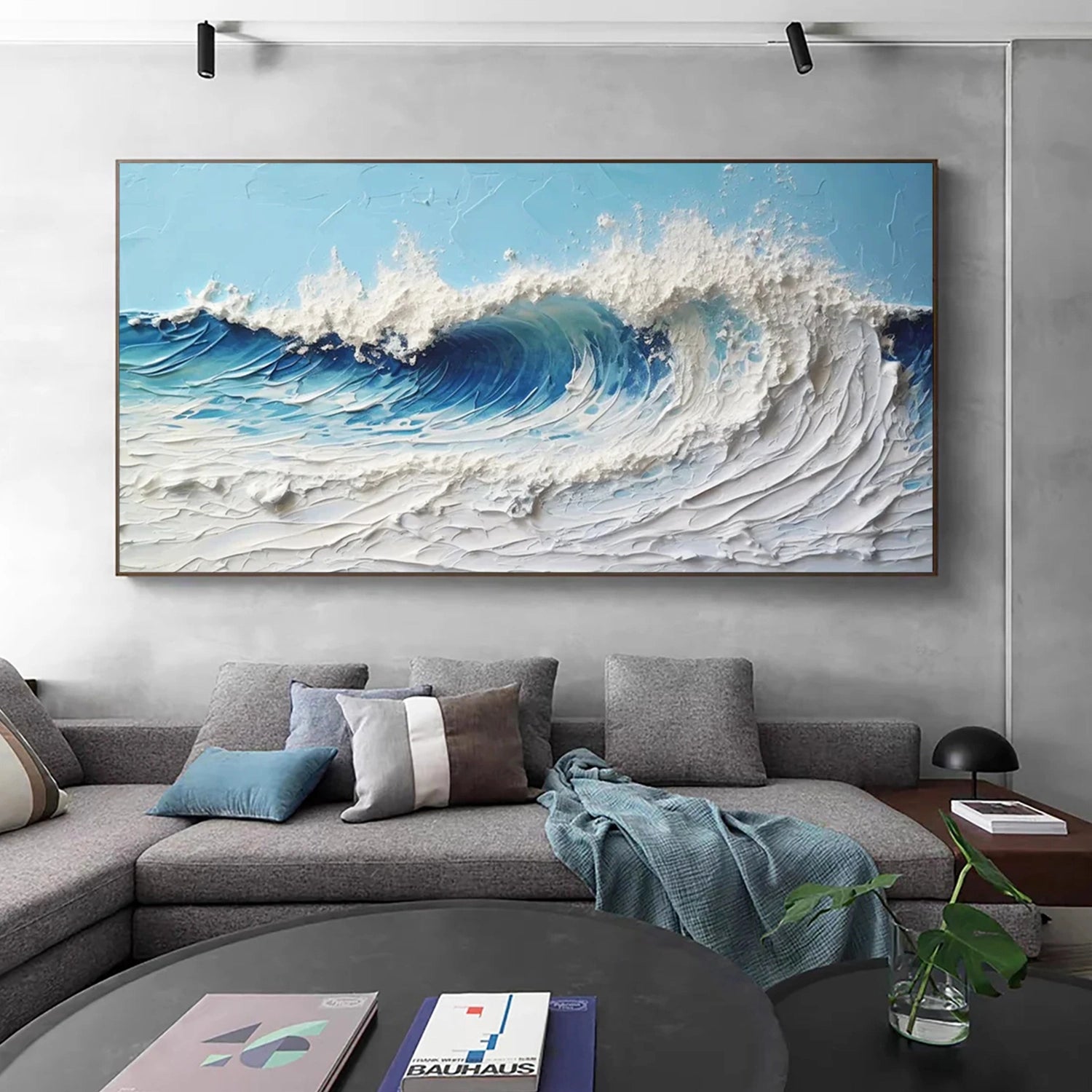 Ocean and Sky Painting #OS 070 - Stunning Seascape Wall Art for Home & Office Decor - Perfect for Living Room, Bedroom or Beach House