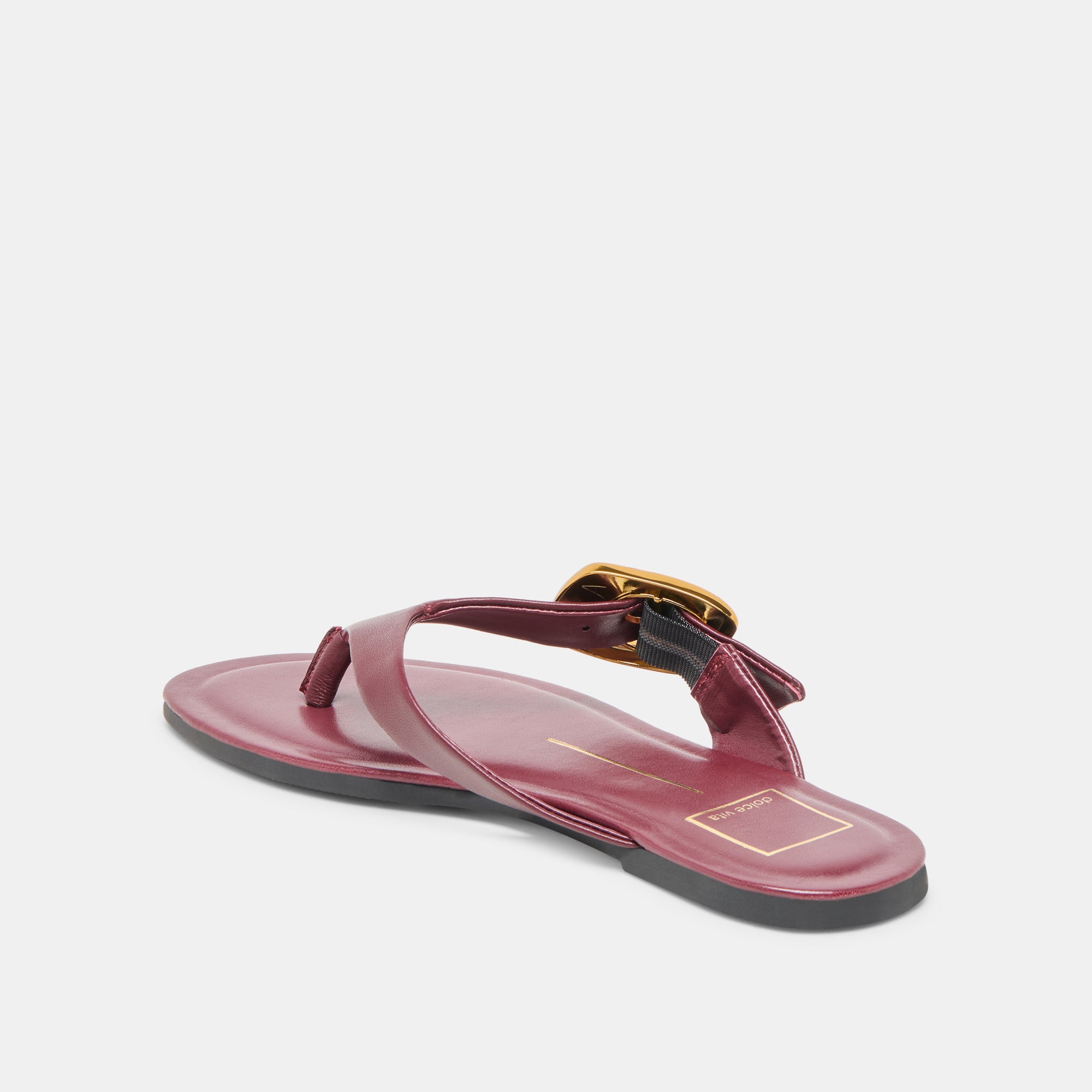 Rossa Women's Burgundy Leather Sandals - Comfortable & Stylish Casual Footwear for Summer, Beach, and Outdoor Activities