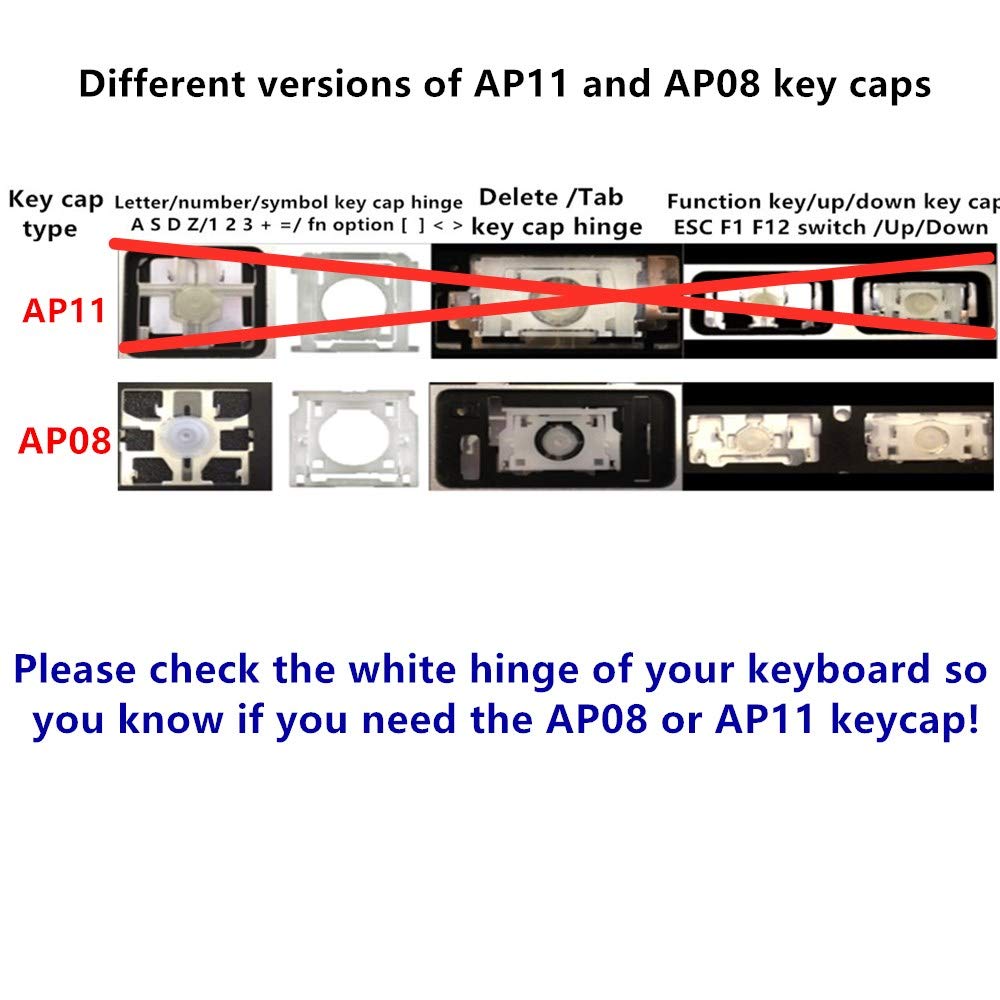 MacBook Pro & Air Replacement S Key Cap & Hinges - Compatible with Models A1425, A1502, A1398, A1369, A1466, A1370, A1465 - Perfect for Keyboard Repair & Key Replacement at Home or Office
