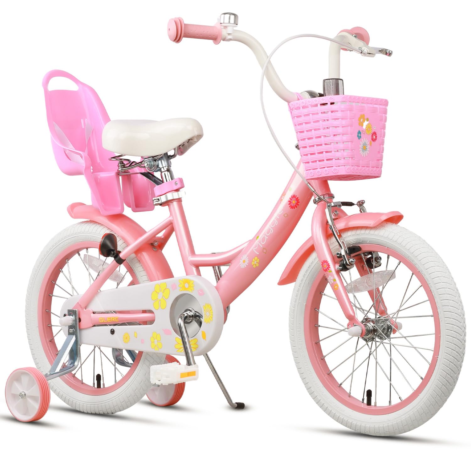 **Maggie Girls Bike for Kids Ages 2-13 | 12-20 Inch Princess Style Bicycle with Doll Seat, Basket & Training Wheels | Multiple Colors | Perfect for Outdoor Play, Birthday Gifts & Neighborhood Rides**