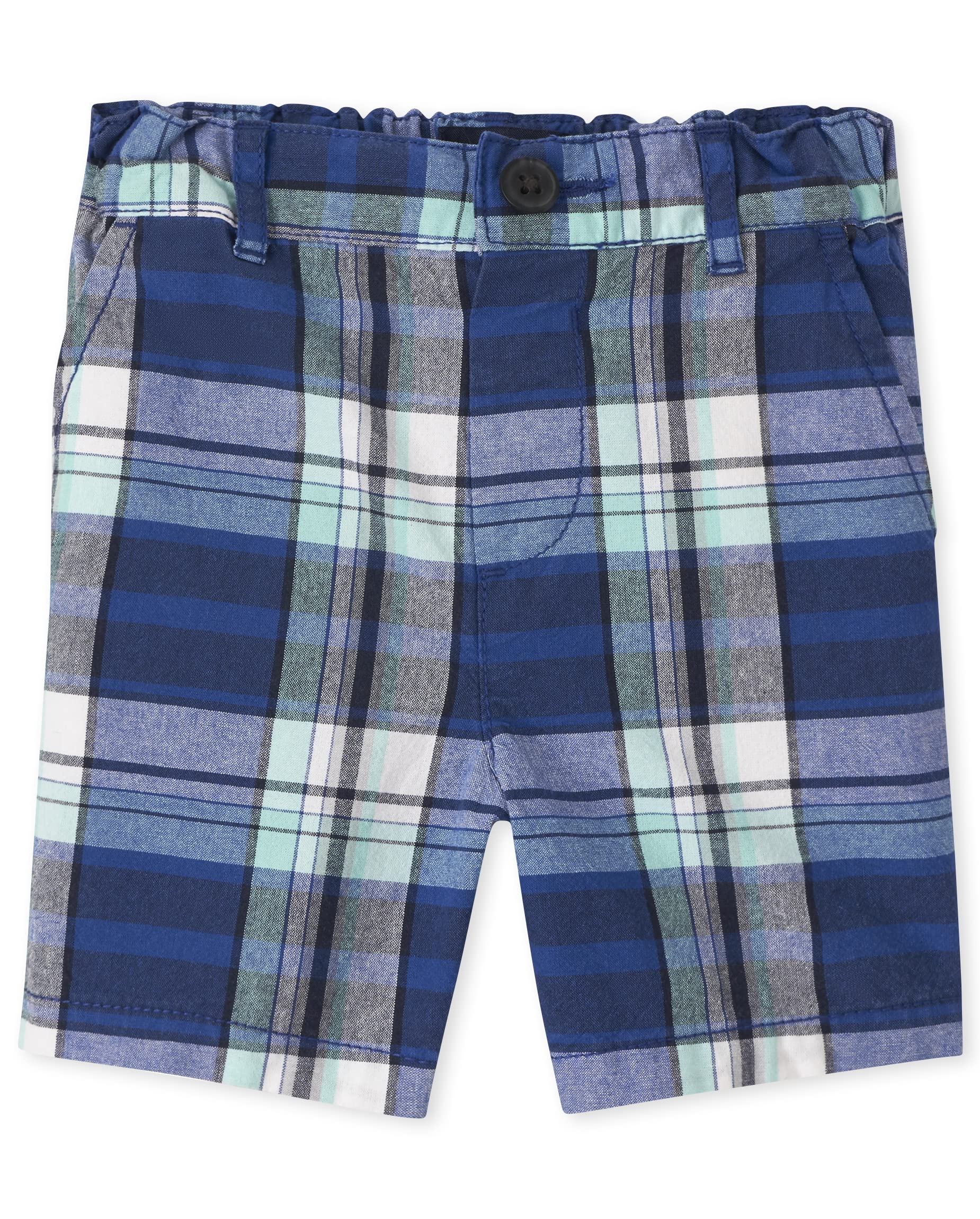 The Children's Place Baby Boys' Printed Chino Shorts - Mazarine Blue | 9-12 Months | Casual Playwear & Summer Outfits for Toddlers