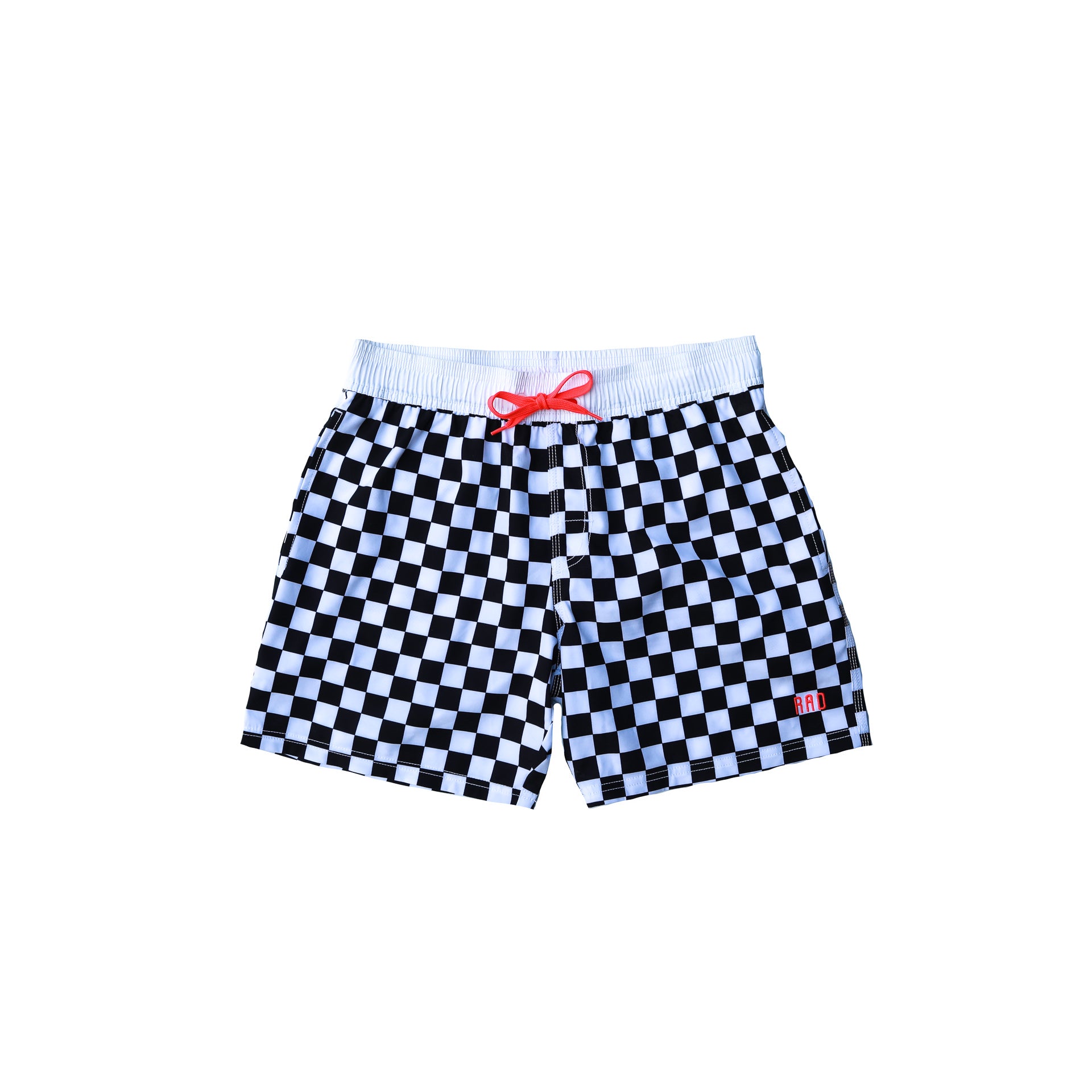 Little Brock & Boston Boys Checkered Swim Trunks - Quick-Dry Beach Shorts for Swimming, Surfing & Summer Vacation