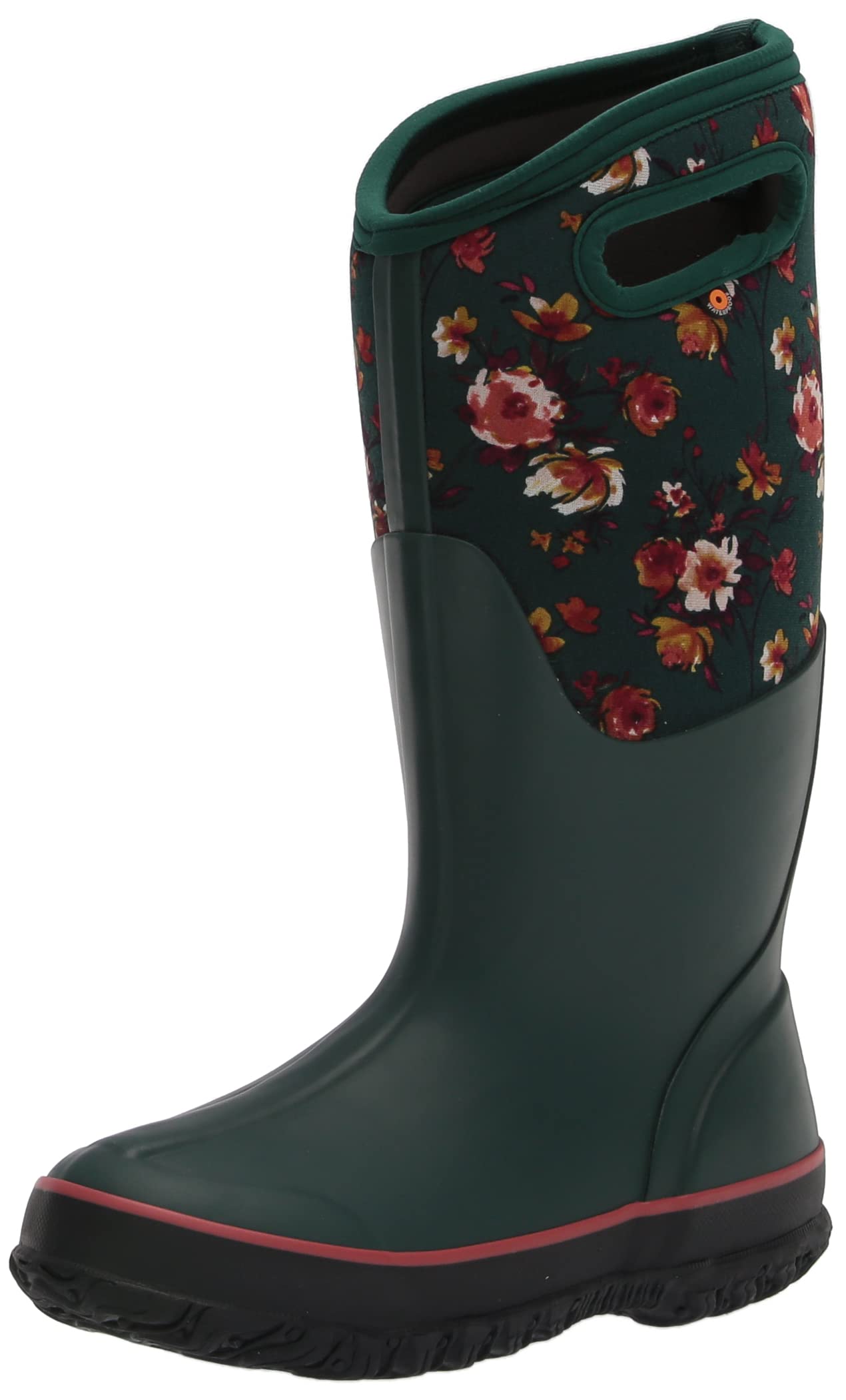 BOGS Women's Classic Tall Waterproof Rain Boots - Warm Insulated Rubber Boots for Gardening, Hiking & Outdoor Activities