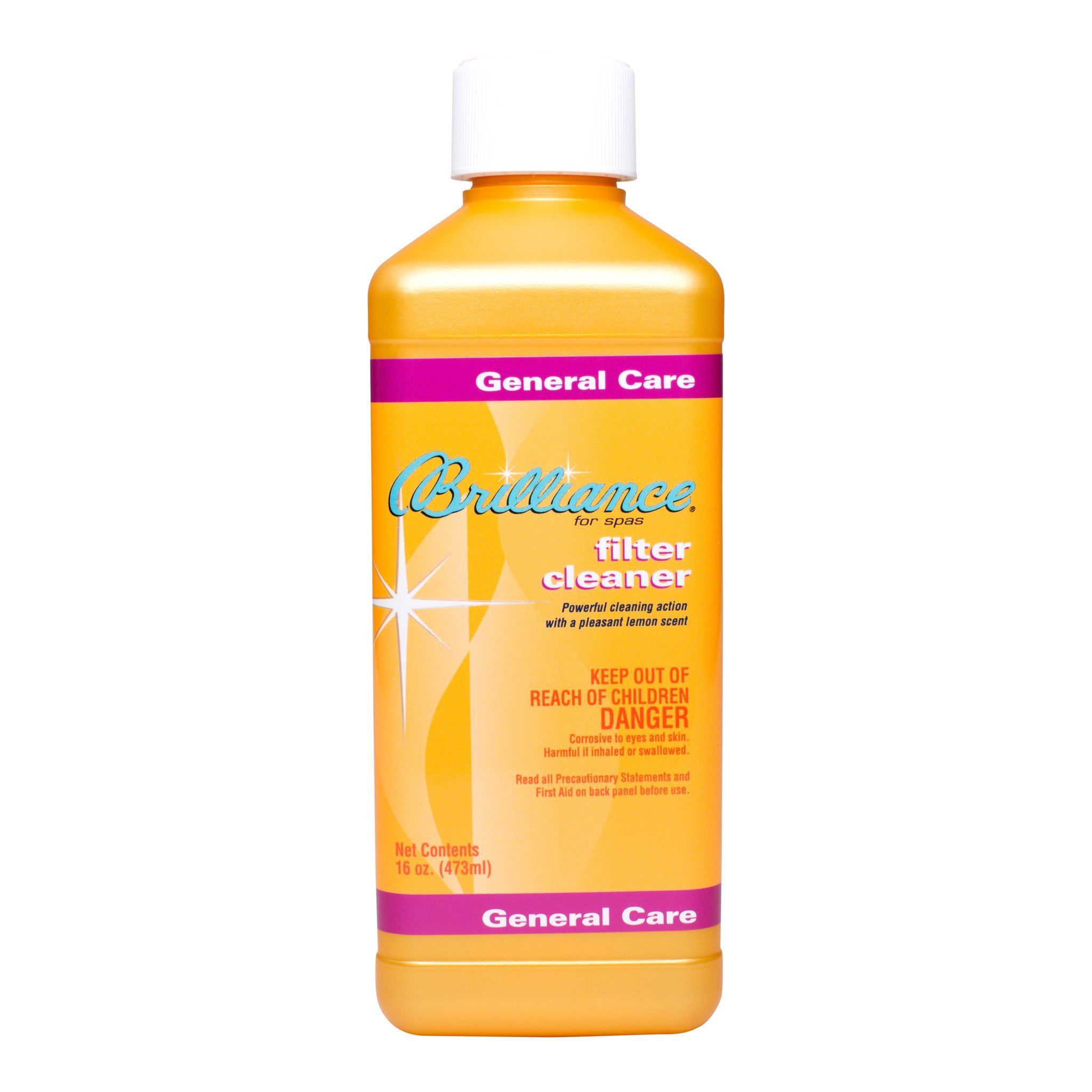 Brilliance for Spas Filter Cleaner - 1 Pint | Powerful Hot Tub & Spa Filter Cleaning Solution | Removes Oil, Grease & Debris | Perfect for Jacuzzis, Swim Spas & Pool Filters