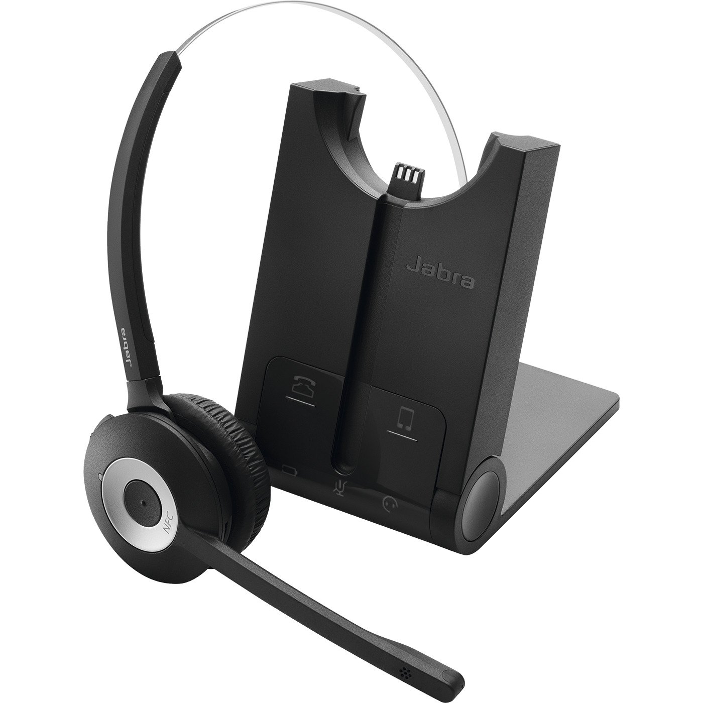 Jabra Pro 925 Wireless Headset with Dual Connectivity - Bluetooth & USB for Office, Call Center & Remote Work | Noise Cancelling Headphones for Clear Calls & Online Meetings