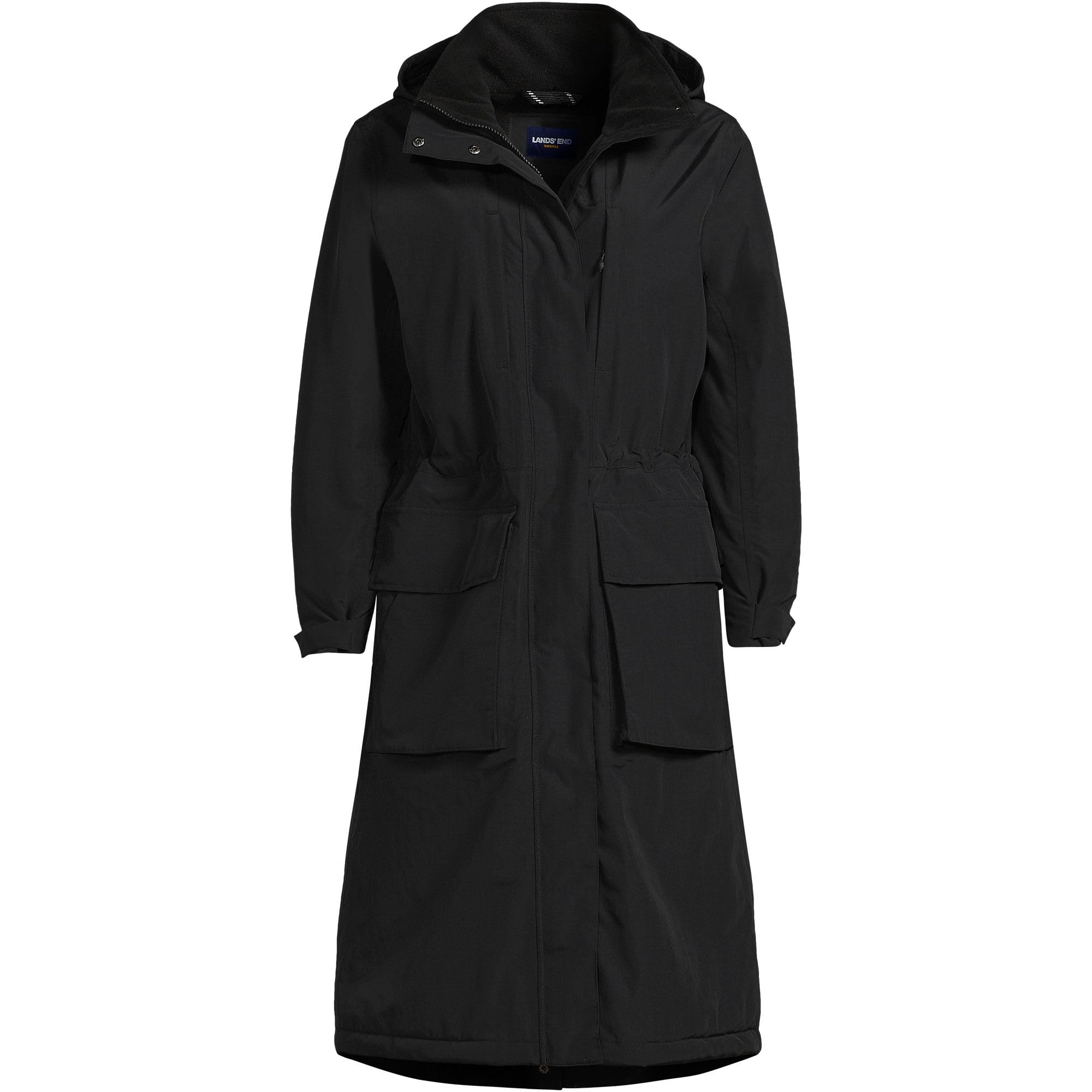 Lands' End Women's Squall Waterproof Insulated Winter Parka Coat - Warm Windproof Hooded Jacket for Snow, Skiing & Outdoor Activities