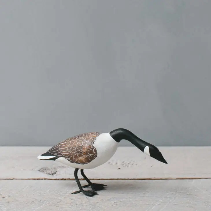 Aviologie Mini Canada Goose Bird Sculpture - Set of 4 (MCG 004/MCG 333) - Perfect for Home Decor, Office Desk, and Gift Giving