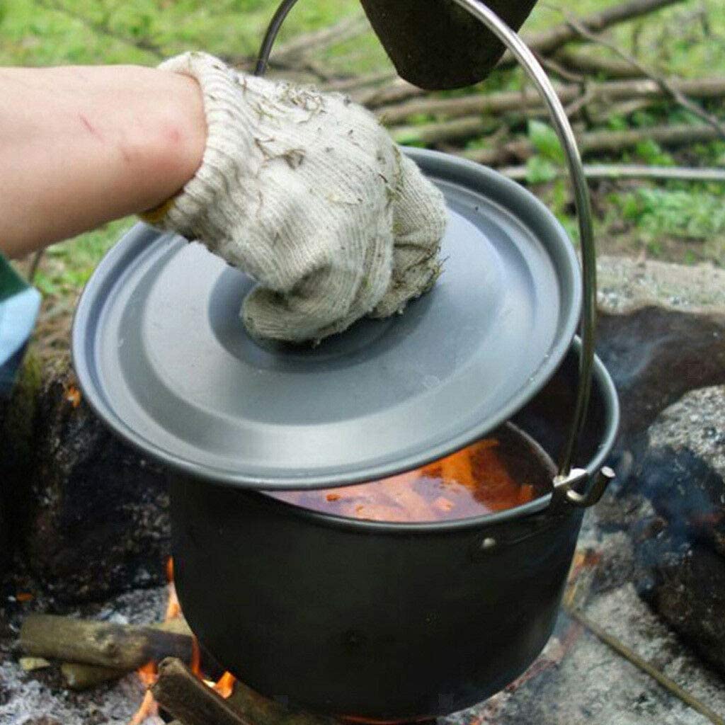 COVVY Camping Cookware Set - Portable & Durable Non-Stick Pots and Pans with Bowls & Spork - Lightweight Outdoor Cooking Gear for Hiking, Backpacking, and Camping Trips