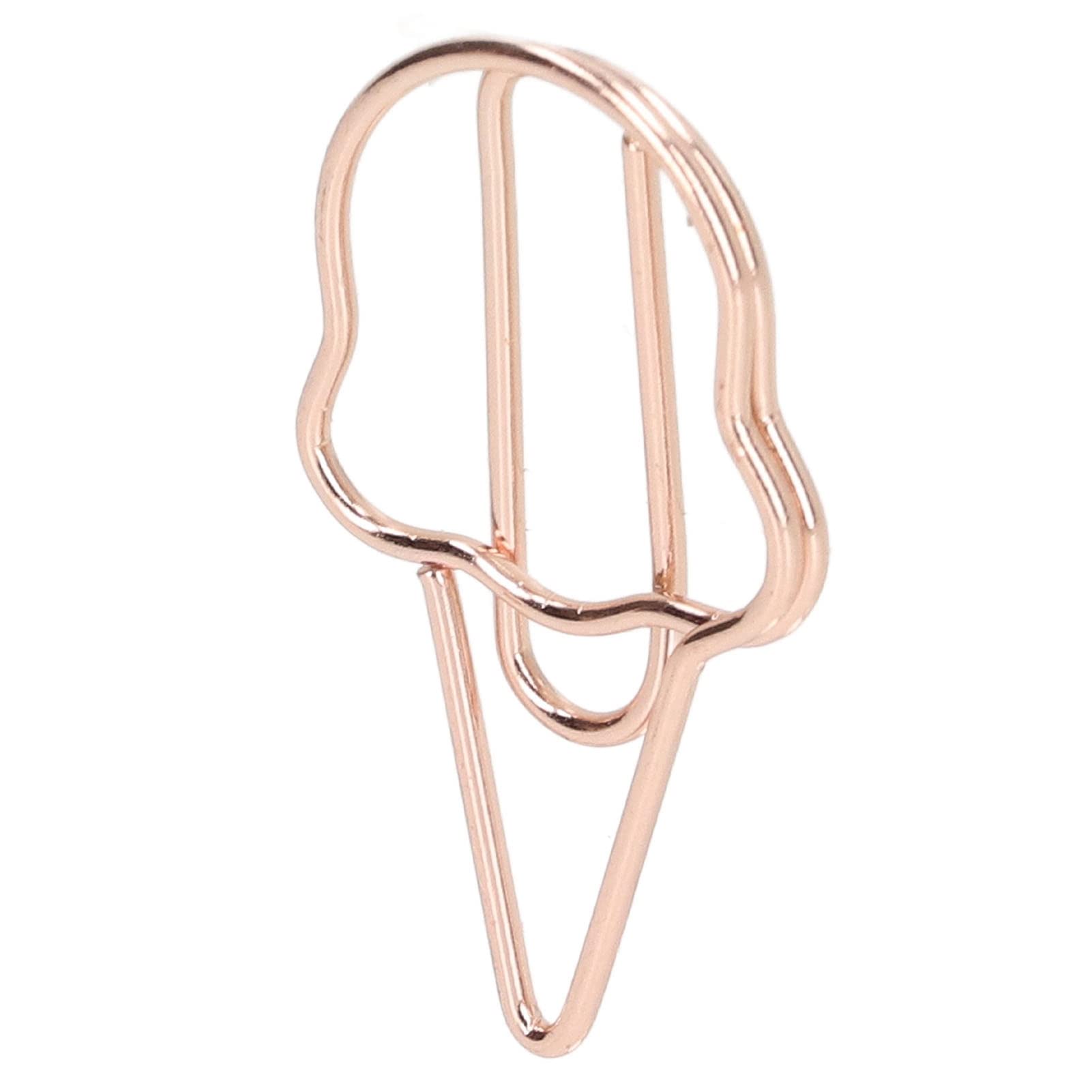 Premium Gold Paper Clips - 100Pcs Durable & Colorfast Funny Planner Clips for Office, School & Home Organization - Perfect for Notebooks, Documents & DIY Crafts