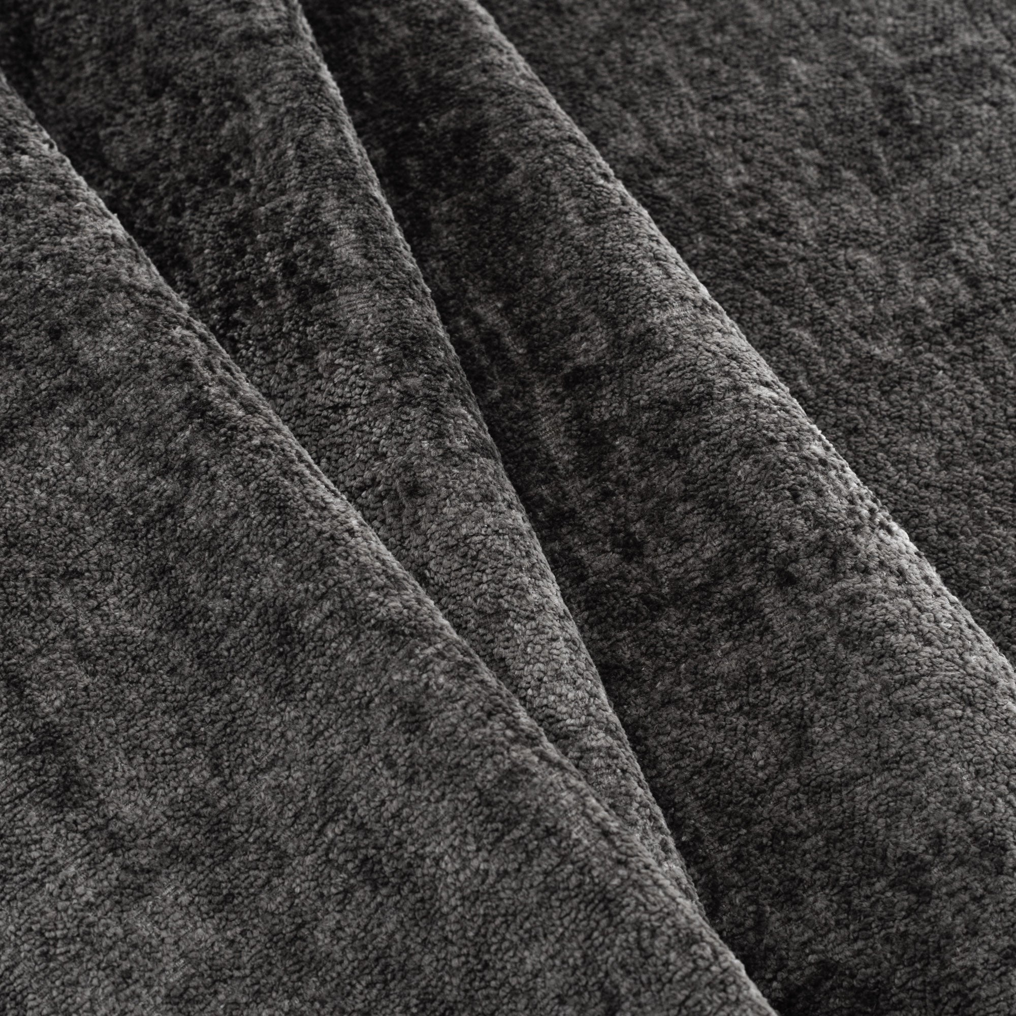 Premium Ginsberg Velvet Fabric in Pewter - Soft Luxury Upholstery Material for Sofas, Chairs & Home Decor Projects