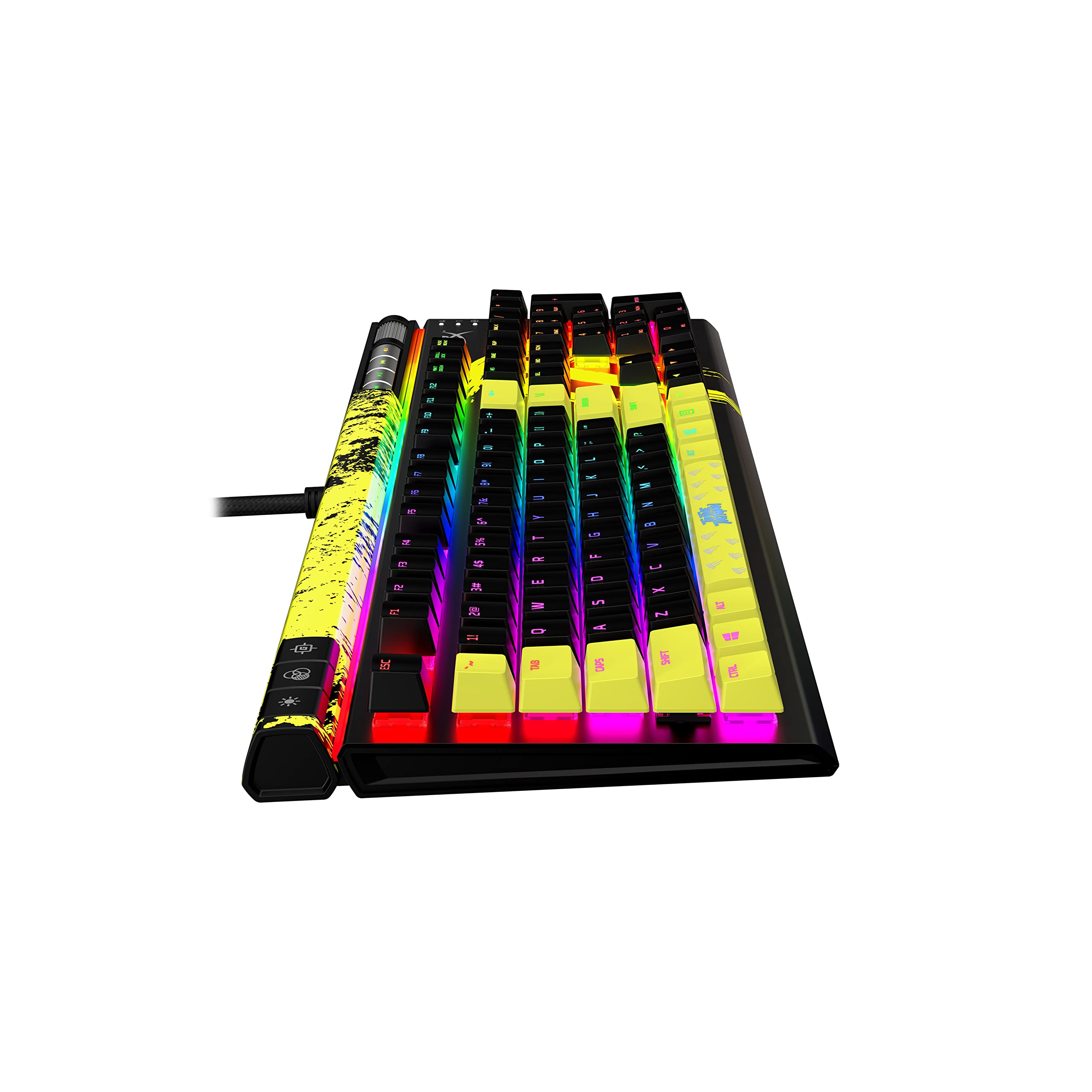 HyperX Alloy Elite 2 Mechanical Gaming Keyboard - TimTheTatMan Edition with RGB Backlit, Software-Controlled Lighting & Macro Customization, ABS Pudding Keycaps, Media Controls - HyperX Linear Red Switches - Perfect for Esports, Streaming & Professional Gaming