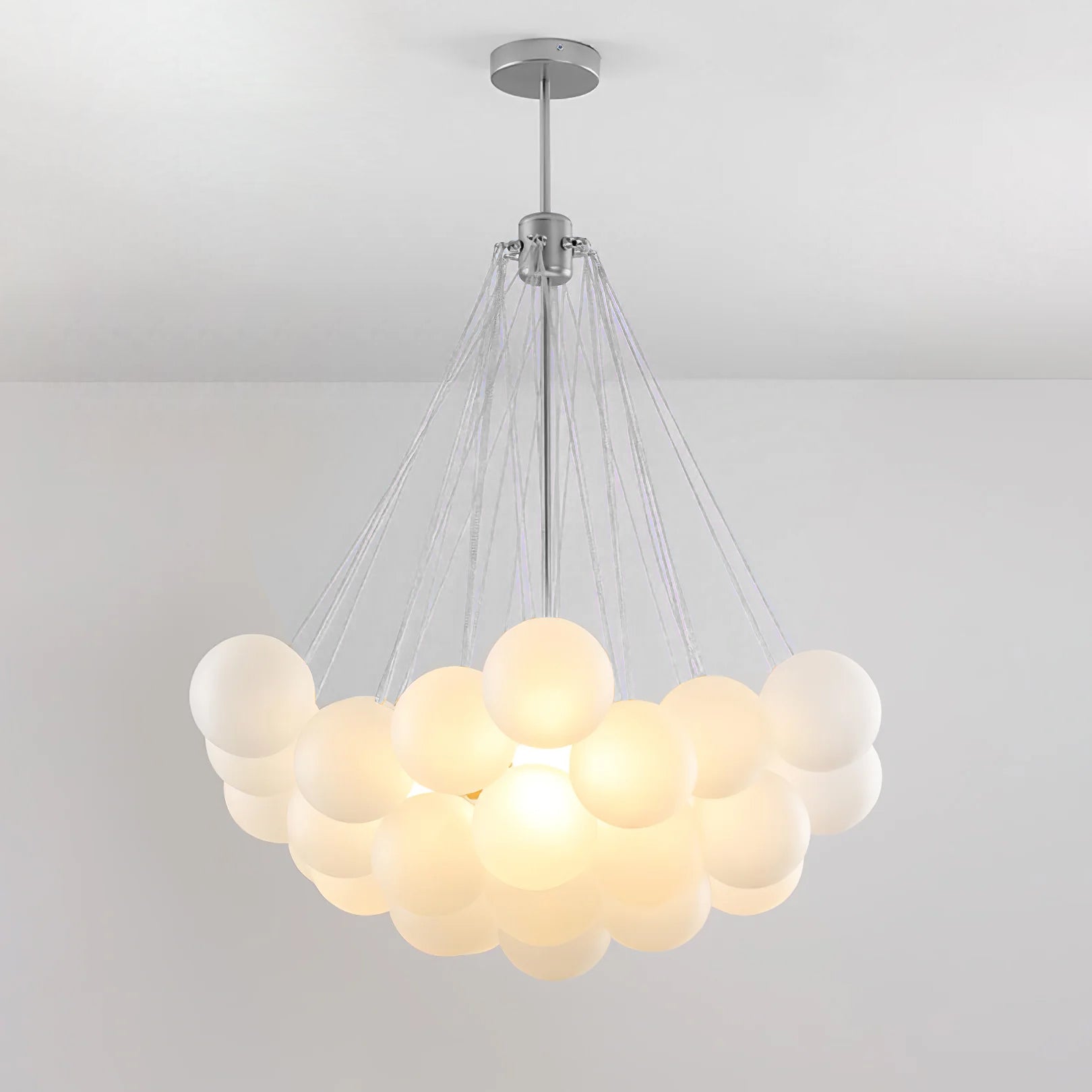 Elegant Bubble Chandelier - Modern Crystal Ceiling Light Fixture for Dining Room, Bedroom & Living Room Decor | Perfect for Home, Wedding & Event Lighting
