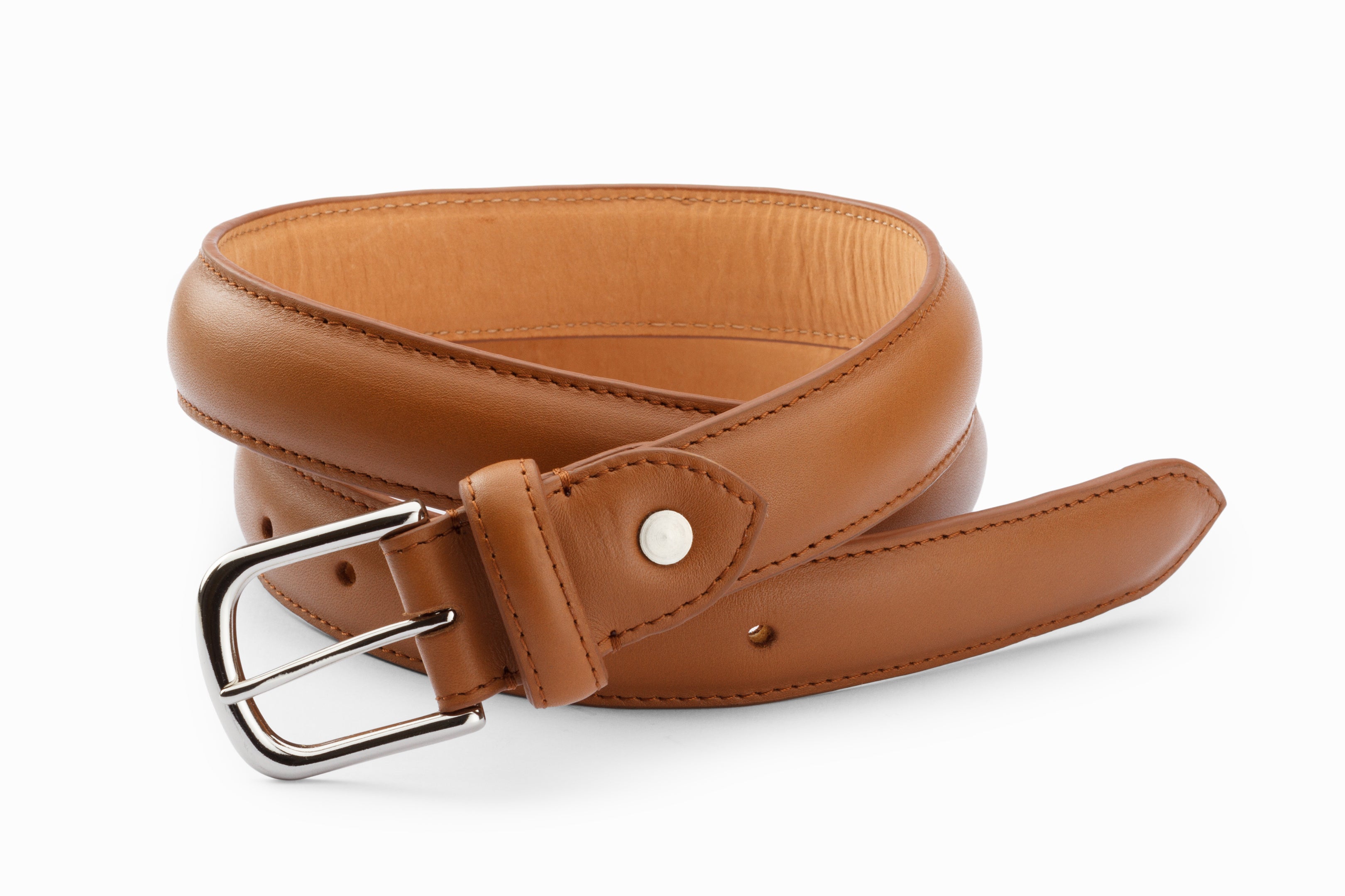 Tan Leather Profile Belt for Men - Small Size Only | Perfect for Casual Wear, Office & Formal Occasions