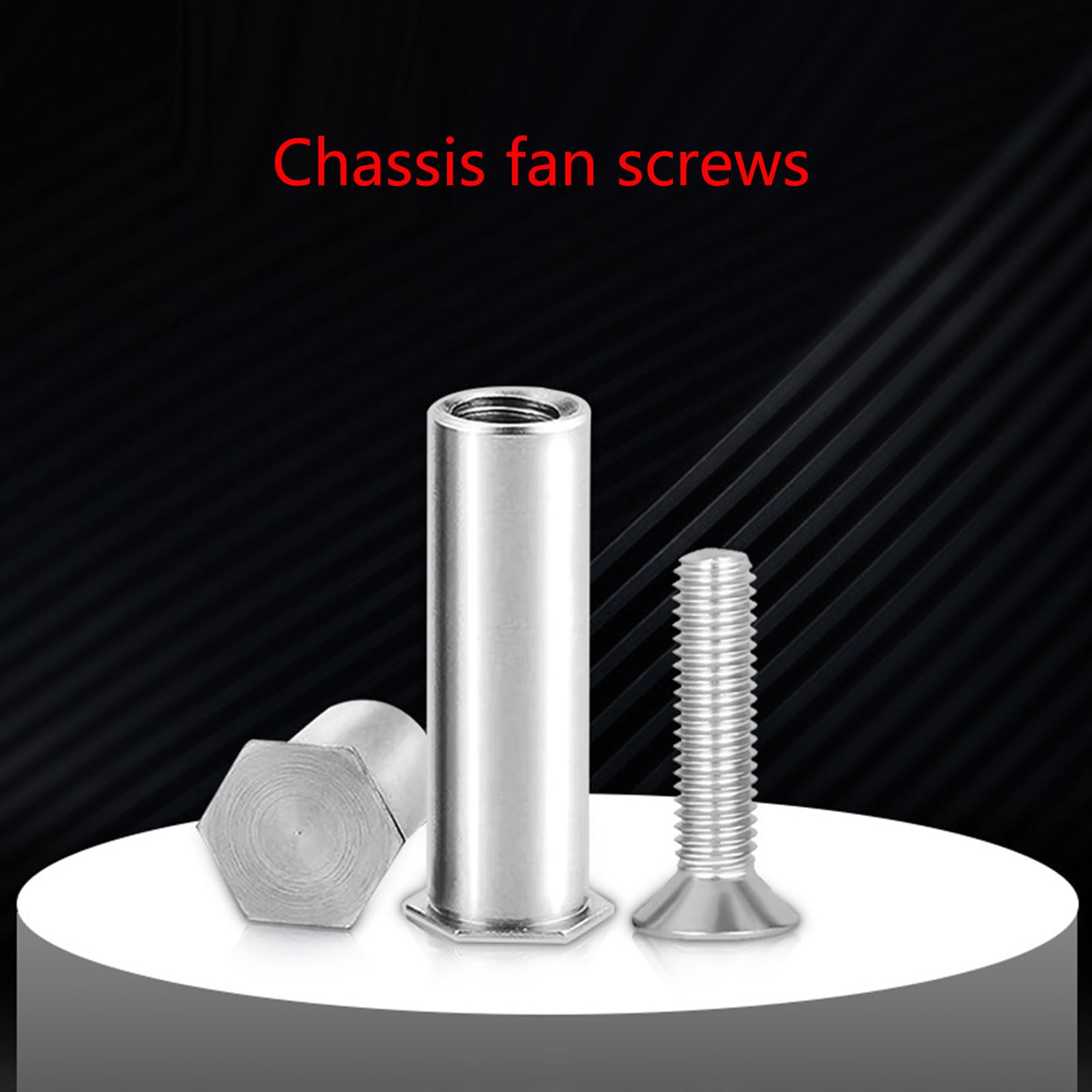 CYILPR 4-Pack 25mm Computer Fan Screws - Secure & Stable Cooling Fan Mounting Screws for PC Case, CPU Cooler, and Gaming Rig Cooling Systems