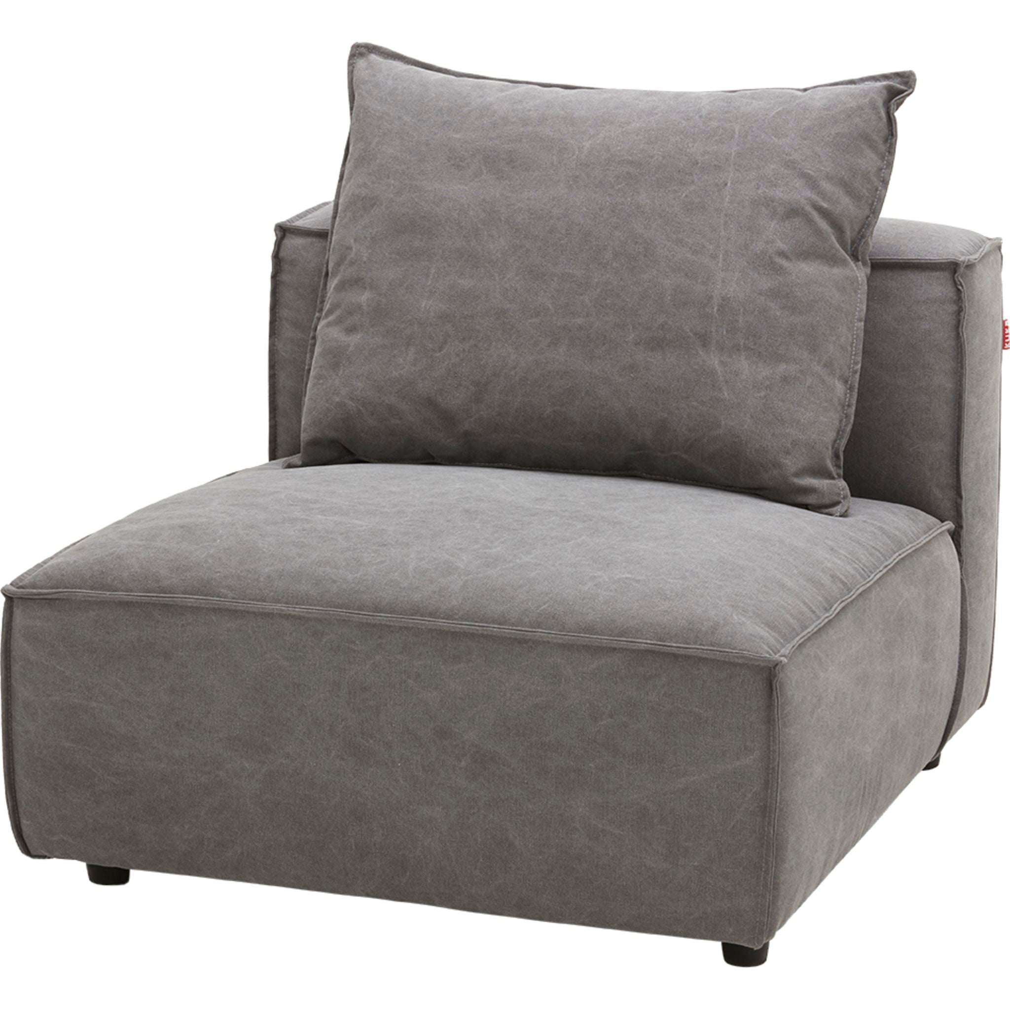 5-Piece Angela Sectional Sofa Set in Capricorn Charcoal - Modern L-Shaped Couch for Living Room, Family Room & Home Theater
