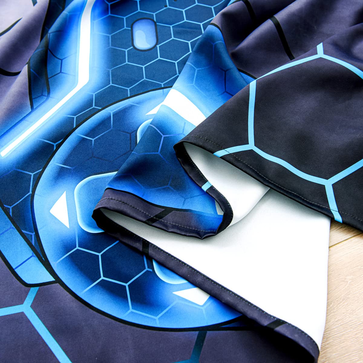 NTBED Blackout Curtains for Kids Bedroom - 2 Panels Darkening Game Console Themed Drapes with Grommets, 42x72 Inches, Blue - Perfect for Playrooms, Gaming Rooms & Nursery Window Treatment