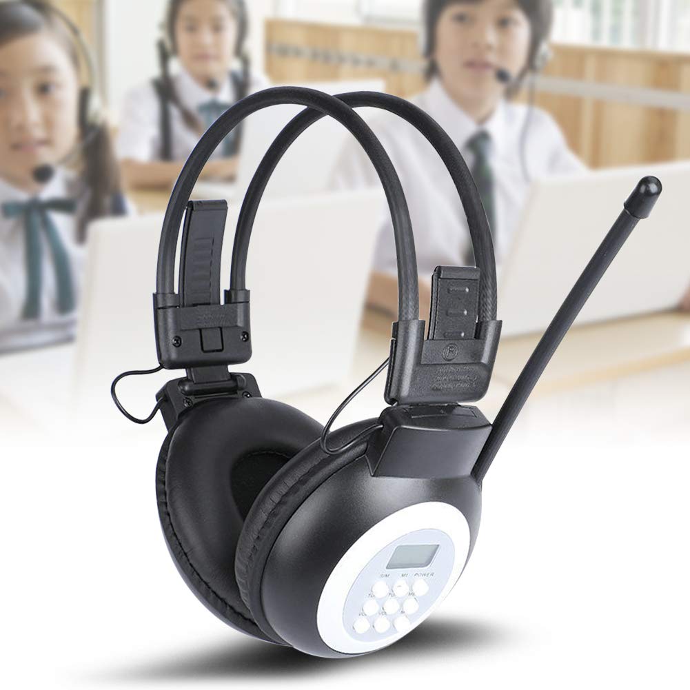 MOVKZACV Portable FM Radio Headphones - Wireless Ear Muffs with Built-in Radio & Superior Reception for Walking, Jogging, Work & Music - Perfect for Outdoor Activities, Commuting & Relaxation