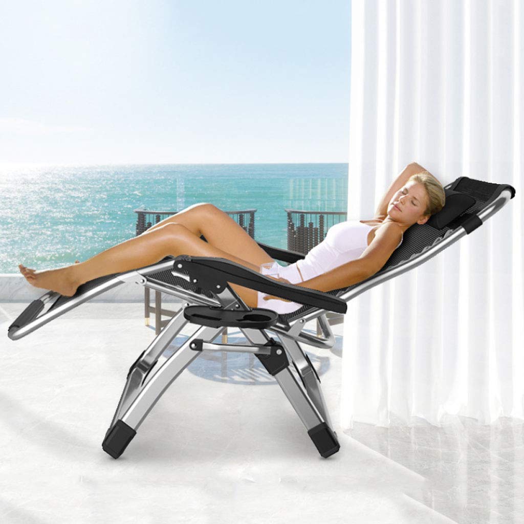 Premium Zero Gravity Reclining Sun Lounger - Heavy Duty 330lb Capacity Outdoor Folding Chair for Patio, Poolside & Beach Relaxation - Adjustable Backrest & Portable Design - Perfect for Backyard, Garden & Deck Use