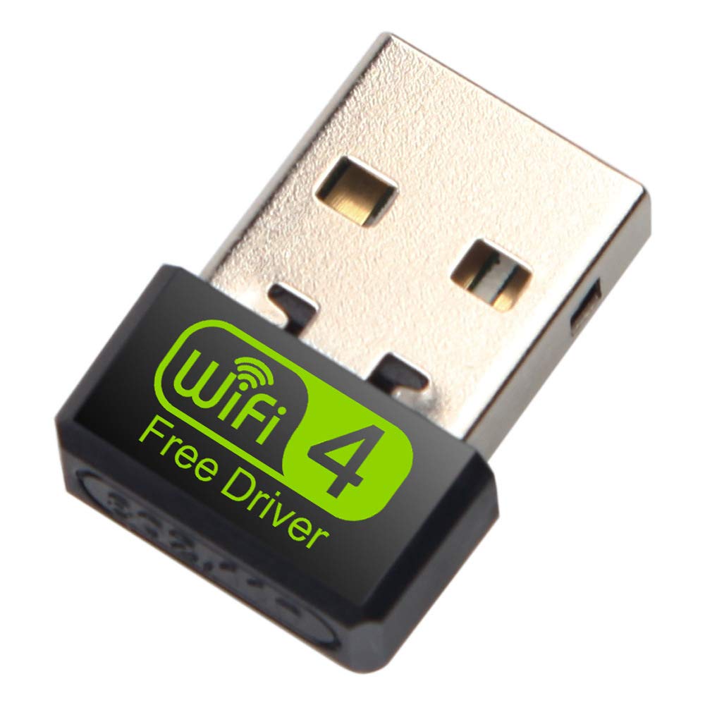 PARMI USB WiFi Adapter 150Mbps - 2.4GHz Wireless Network Adapter for Laptop, Desktop, PC - Mini WiFi Dongle with High-Speed Internet Connection - Compatible with Windows 10/8/8.1 - Perfect for Home Office, Online Gaming & Streaming