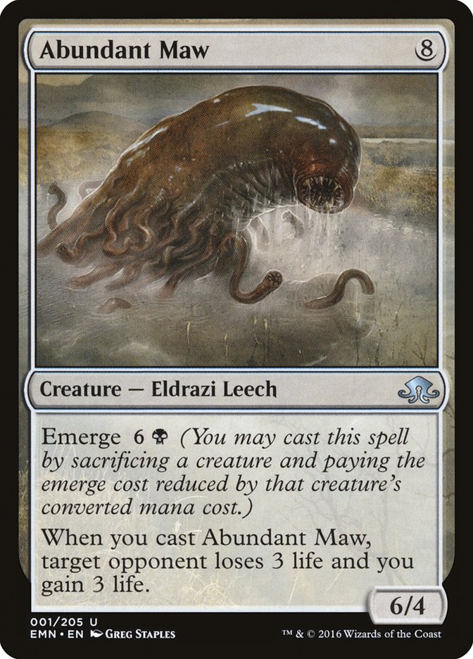 Abundant Maw [Eldritch Moon] - Magic: The Gathering MTG Card - Perfect for Commander & Modern Decks