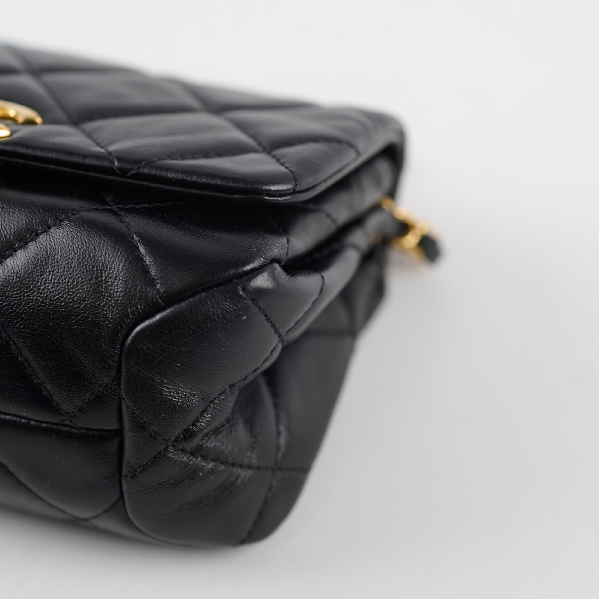 Chanel Mini Flap Bag with Top Handle Black 22A Microchipped - Luxury Crossbody Bag for Women | Perfect for Date Night, Parties & Special Occasions