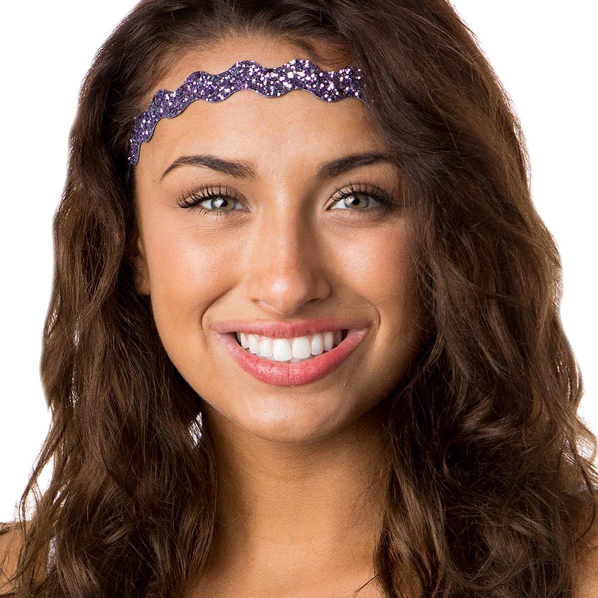 **Hipsy PLUS Size Adjustable No Slip Sparkly Bling Headbands for Women, Girls & Teens – 2 Pack Glitter Mixed Princess Hair Accessories – Perfect for Parties, Weddings & Everyday Wear**