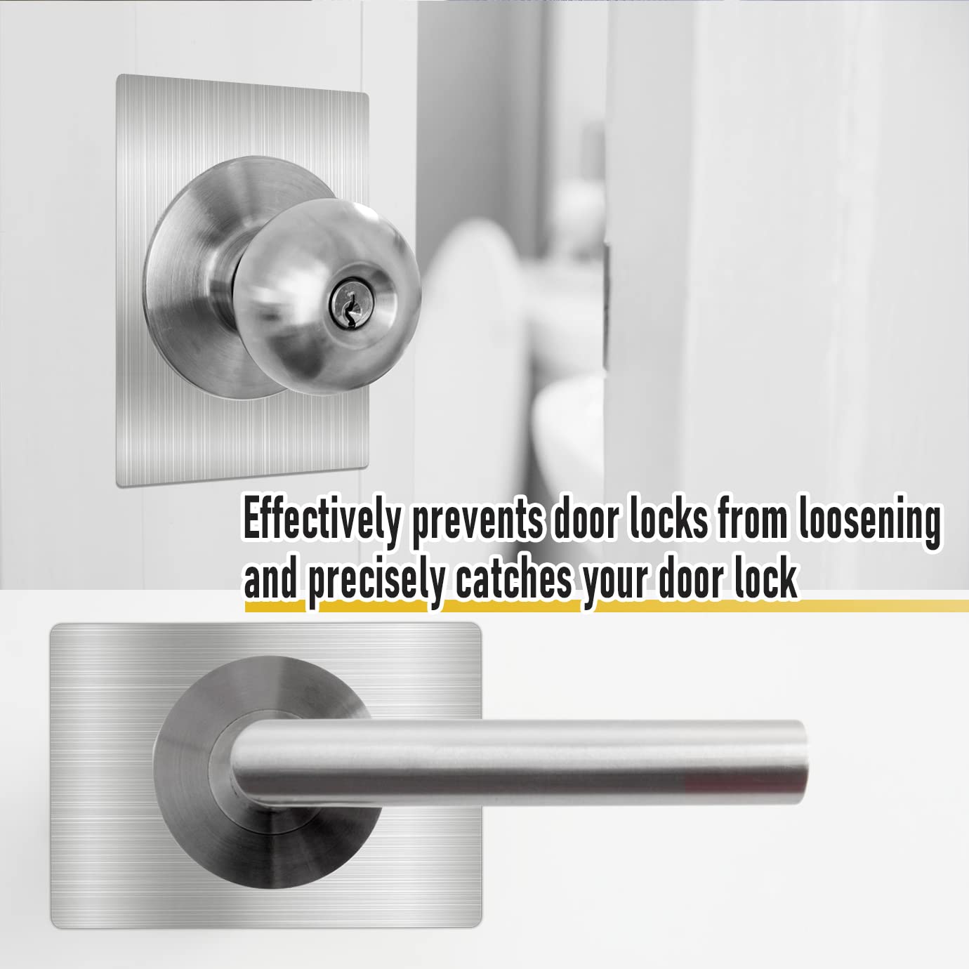 6-Pack Stainless Steel Door Lock Repair Kit - Secure Wobbly Handles & Locks for Home Safety