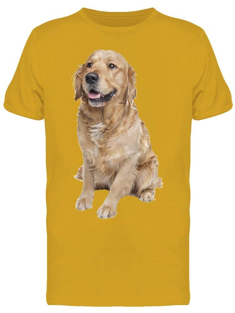 Golden Retriever Graphic T-Shirt for Men - Soft Cotton Casual Tee with Dog Lover Design - Perfect for Everyday Wear, Dog Park Outings & Pet Owner Gifts
