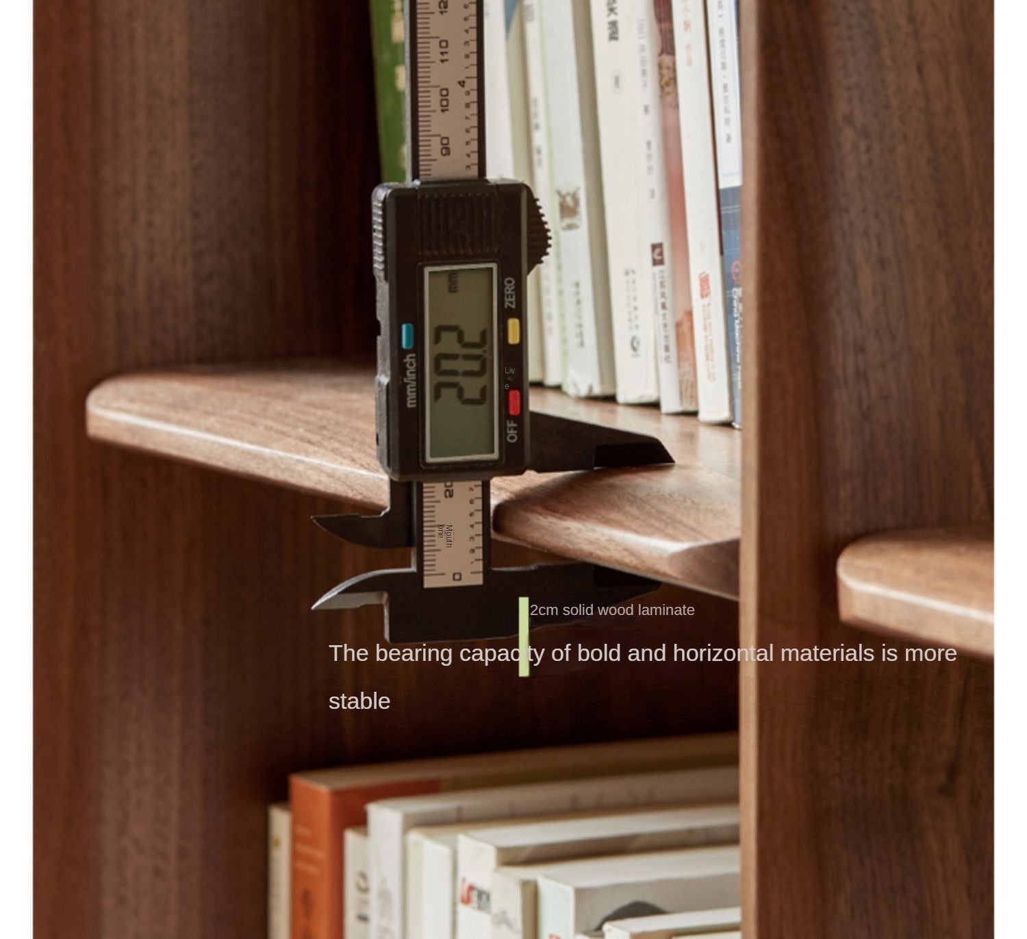 Solid Black Walnut Wood Bookshelf with Free Lattice Combination - Stylish Storage for Home Office, Living Room & Library