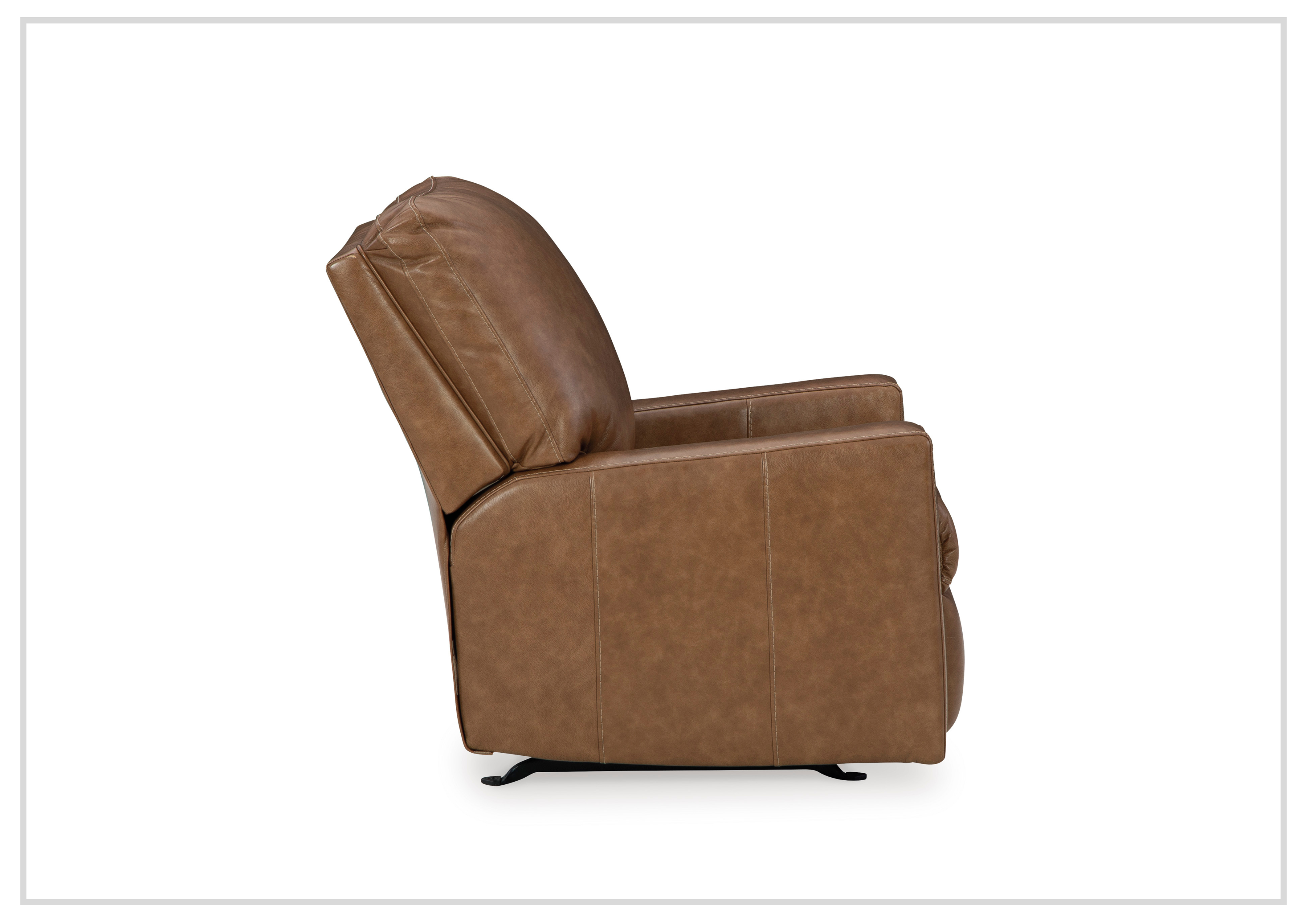 Gio Italia Bella Genuine Leather Rocker Recliner Chair - Comfortable Living Room Furniture for Relaxing & Nursing Mothers