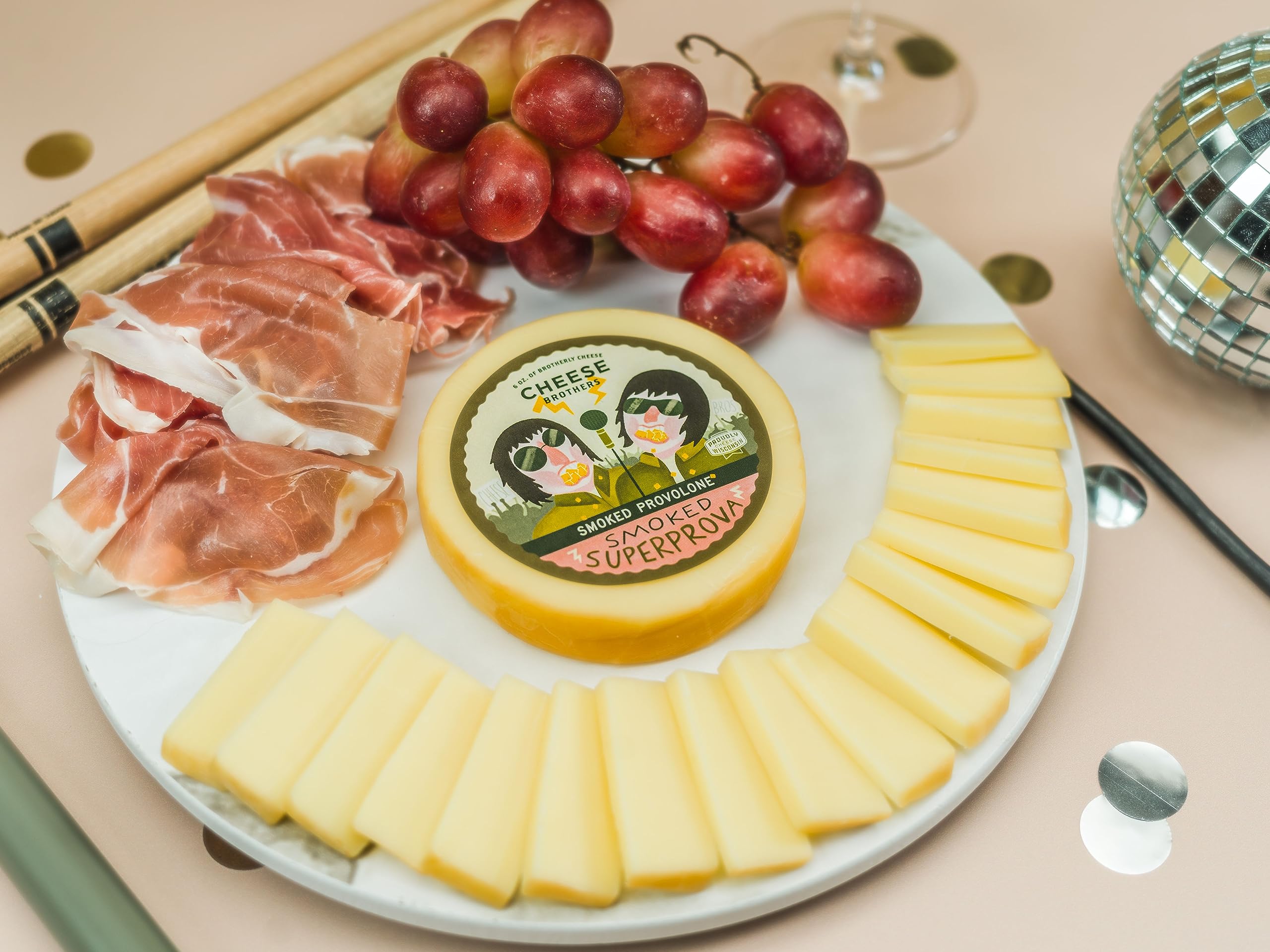 Premium Smoked Provolone Cheese 8-Pack (6oz Each) | Artisan-Crafted in Wisconsin | Perfect for Charcuterie Boards, Sandwiches & Wine Pairings