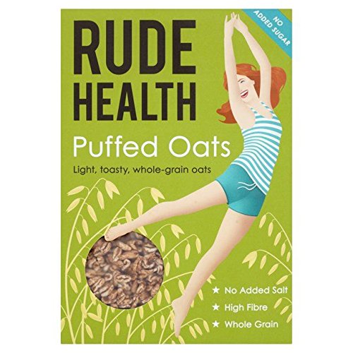 Organic Rude Health Puffed Oats - 175g | Gluten-Free Breakfast Cereal | Healthy Snack for Kids & Adults | Perfect for Smoothie Bowls, Yogurt Toppings & Baking