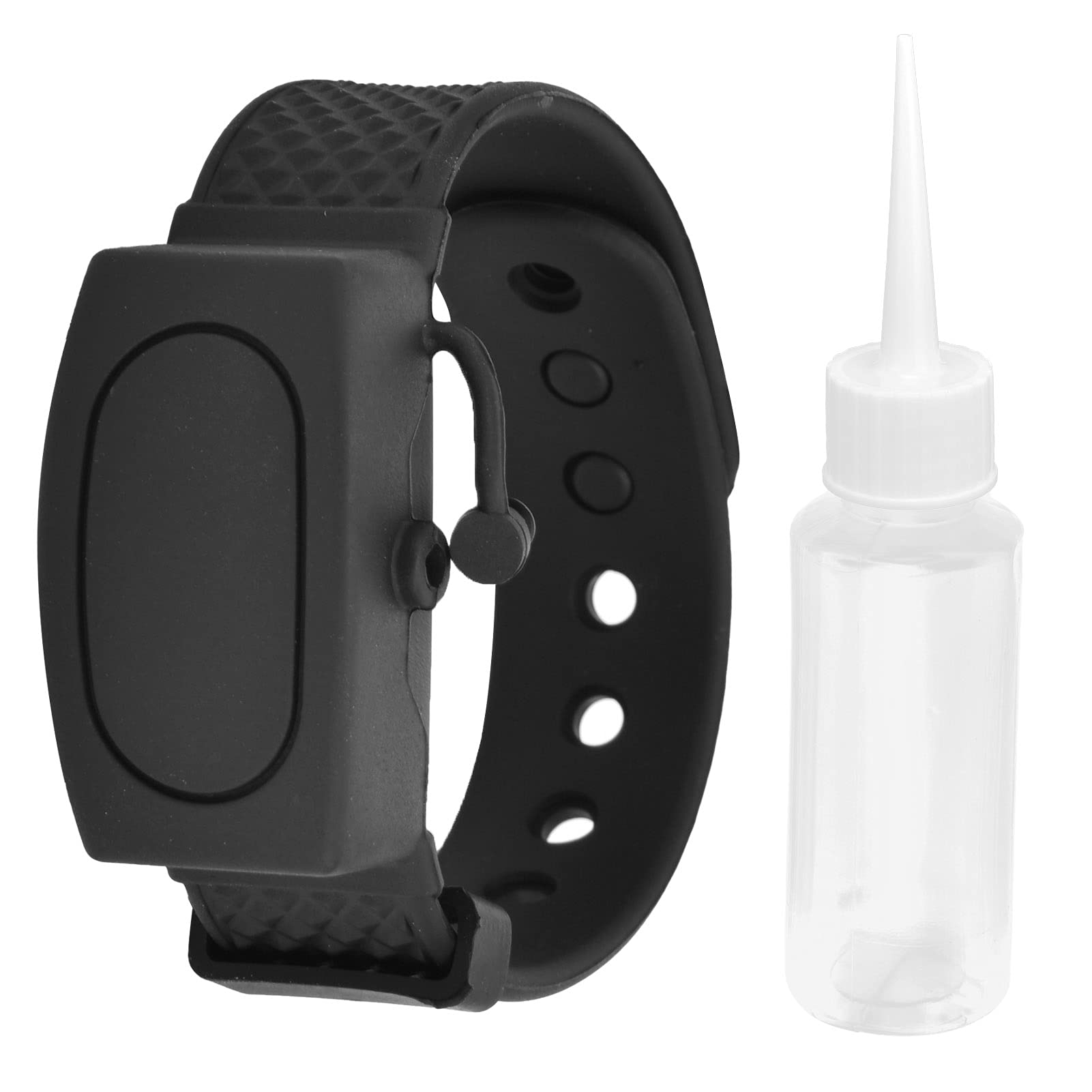 Travel-Sized Silicone Bracelet Liquid Soap Dispenser - Portable Hand Sanitizer for Outdoor, Gym & Daily Use (Black) - Perfect for Camping, Hiking & On-the-Go Hygiene