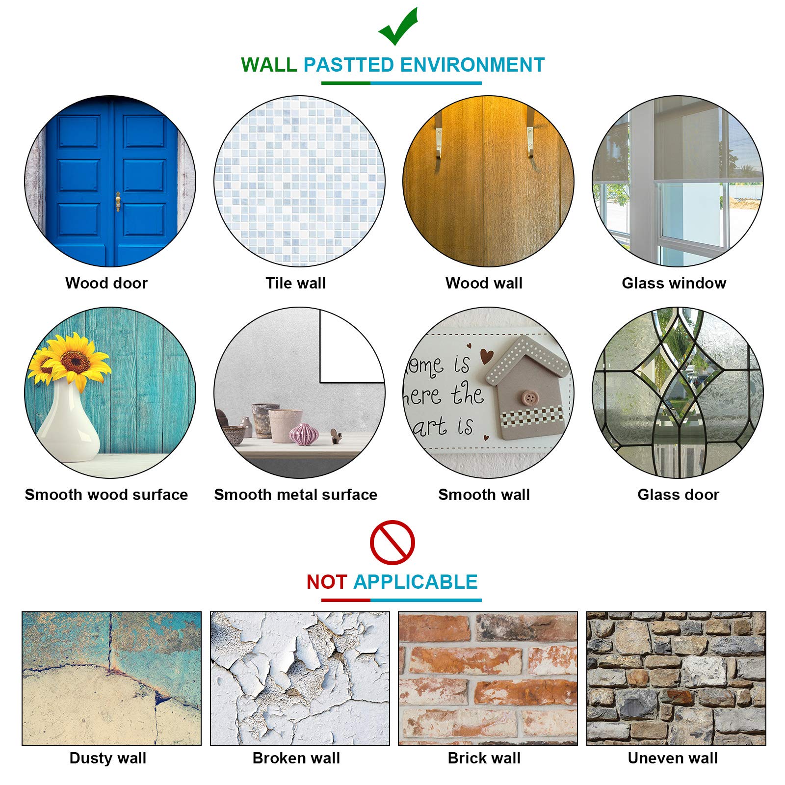 Reusable Adhesive Putty - Double-Sided Sticky Poster Tack for Hanging Pictures, Photos & Frames - Wall Safe Mounting Putty (500 Pieces, 0.8 Inch) - Perfect for Home Decor, Office Organization & Classroom Displays