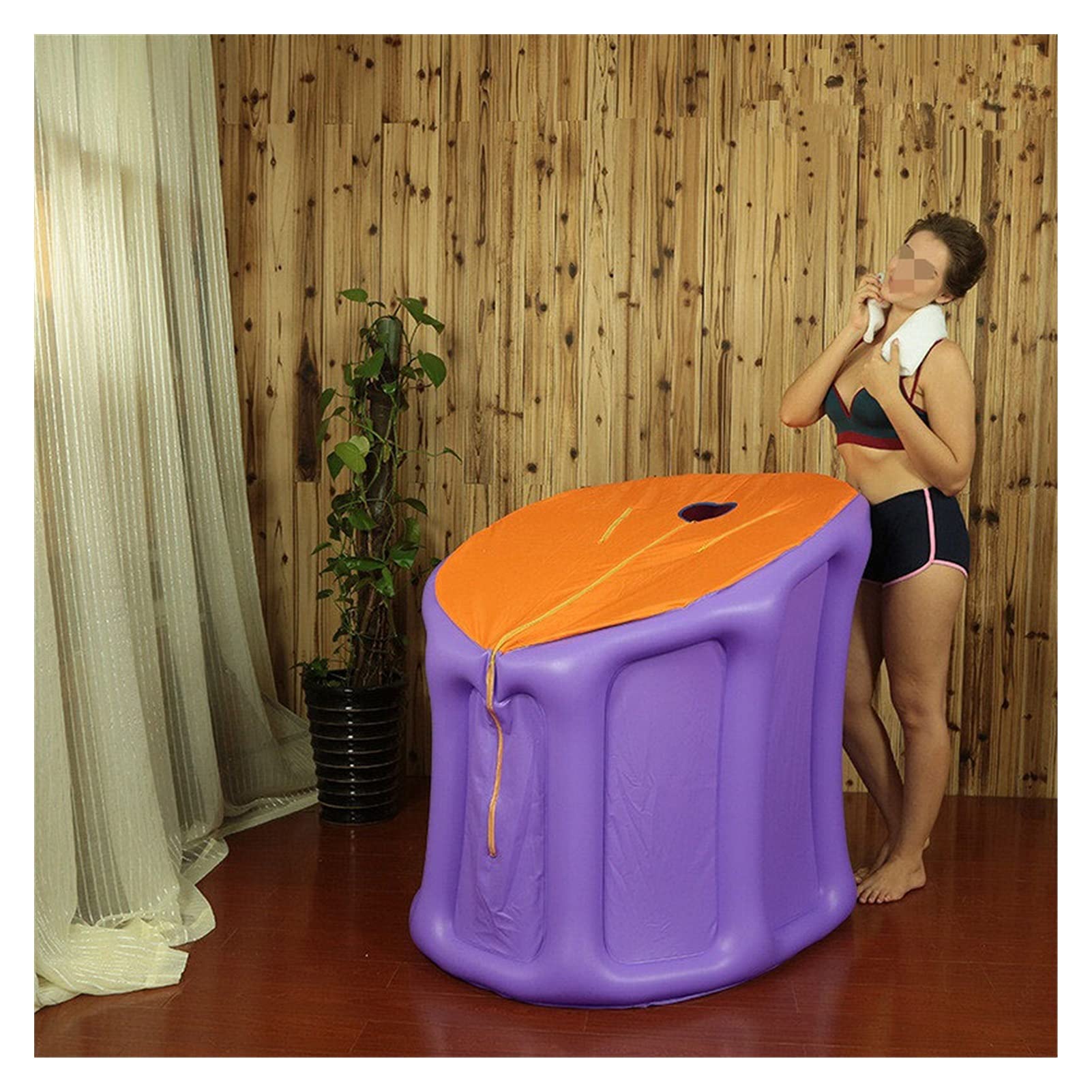 Portable Home Steam Sauna Tent - 4.2L 2000W Inflatable Sauna Room with Accessories for Relaxation & Detox | Perfect for Family Spa, Home Gym & Wellness Retreats