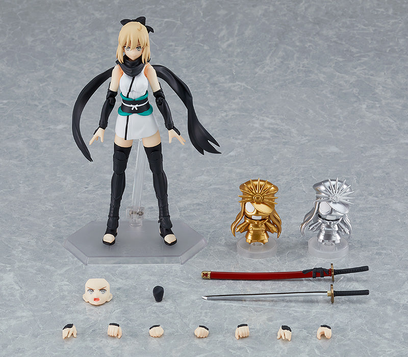 Fate/Grand Order Figma #521 Saber Okita Souji Action Figure - Anime Collectible for Display & Cosplay