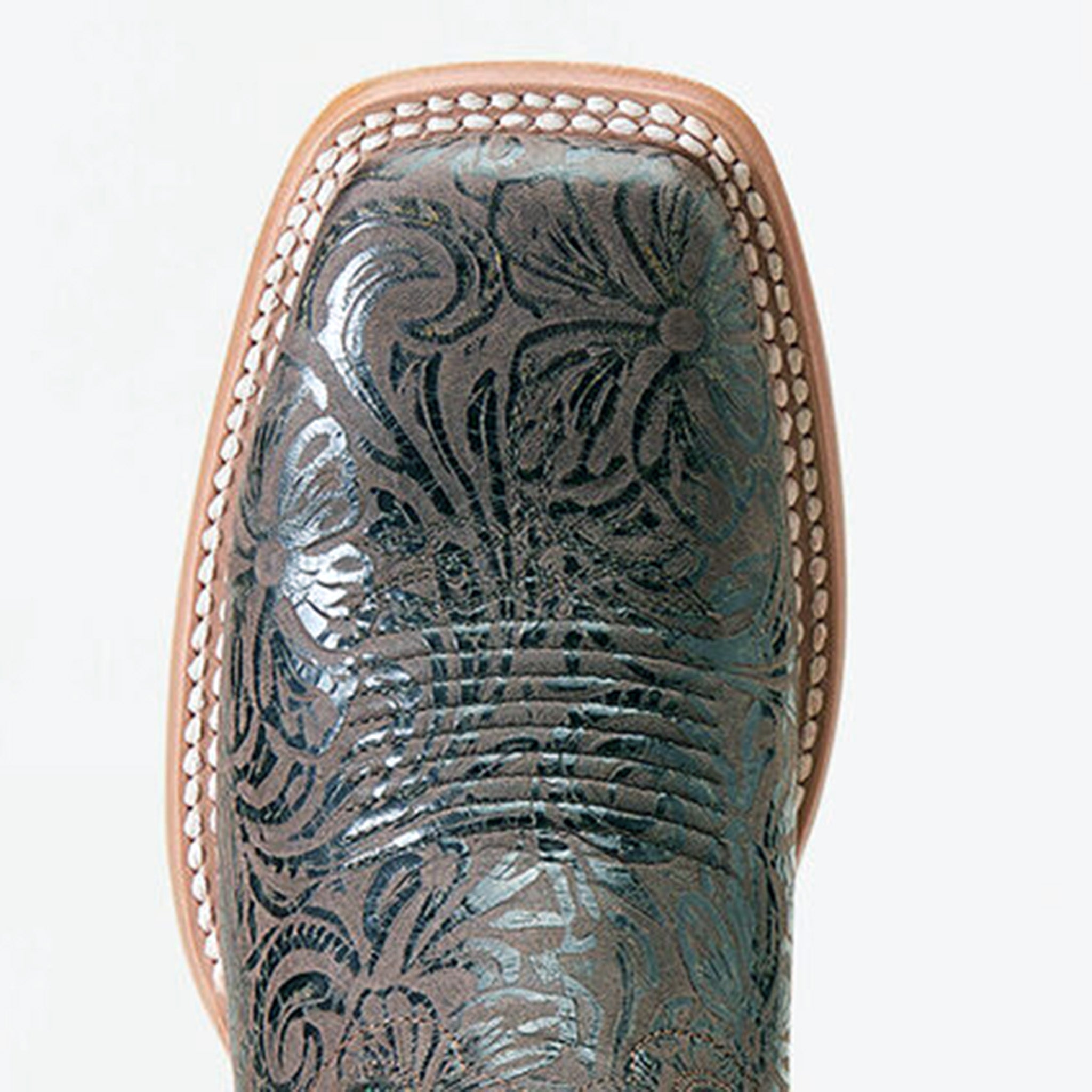 Ariat Women's Western Boots - Chocolate Floral Embossed Leather Cowgirl Boots for Riding, Country Fashion & Outdoor Events