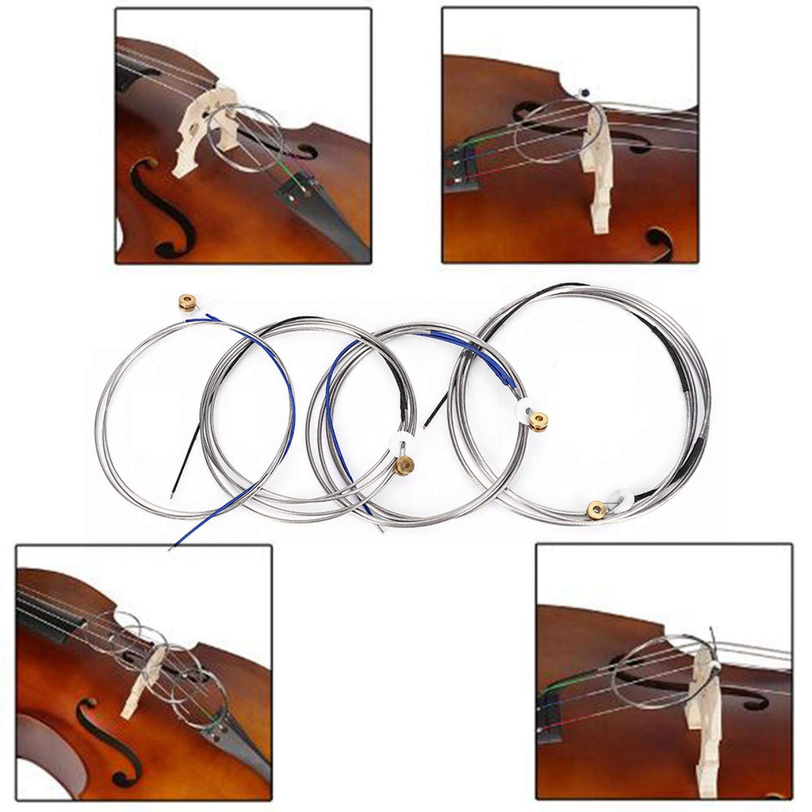 Professional Steel Double Bass Strings - High-Quality Musical Instrument Accessory for Bass Players | Perfect for Orchestral Performances, Jazz Ensembles & Studio Recording