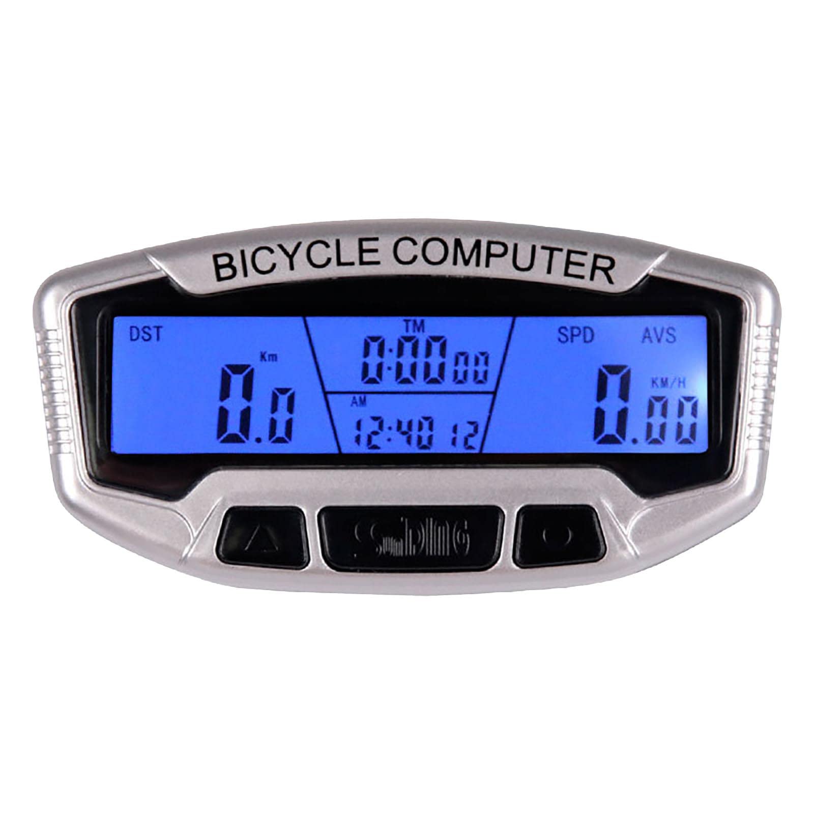 JISUAN Super 73 Bike Odometer - Waterproof Wired Bicycle Stopwatch with LCD Display - Accurate Speedometer for Road Bikes - Includes Hand Pump (Size A) - Perfect for Cycling Enthusiasts & Commuters