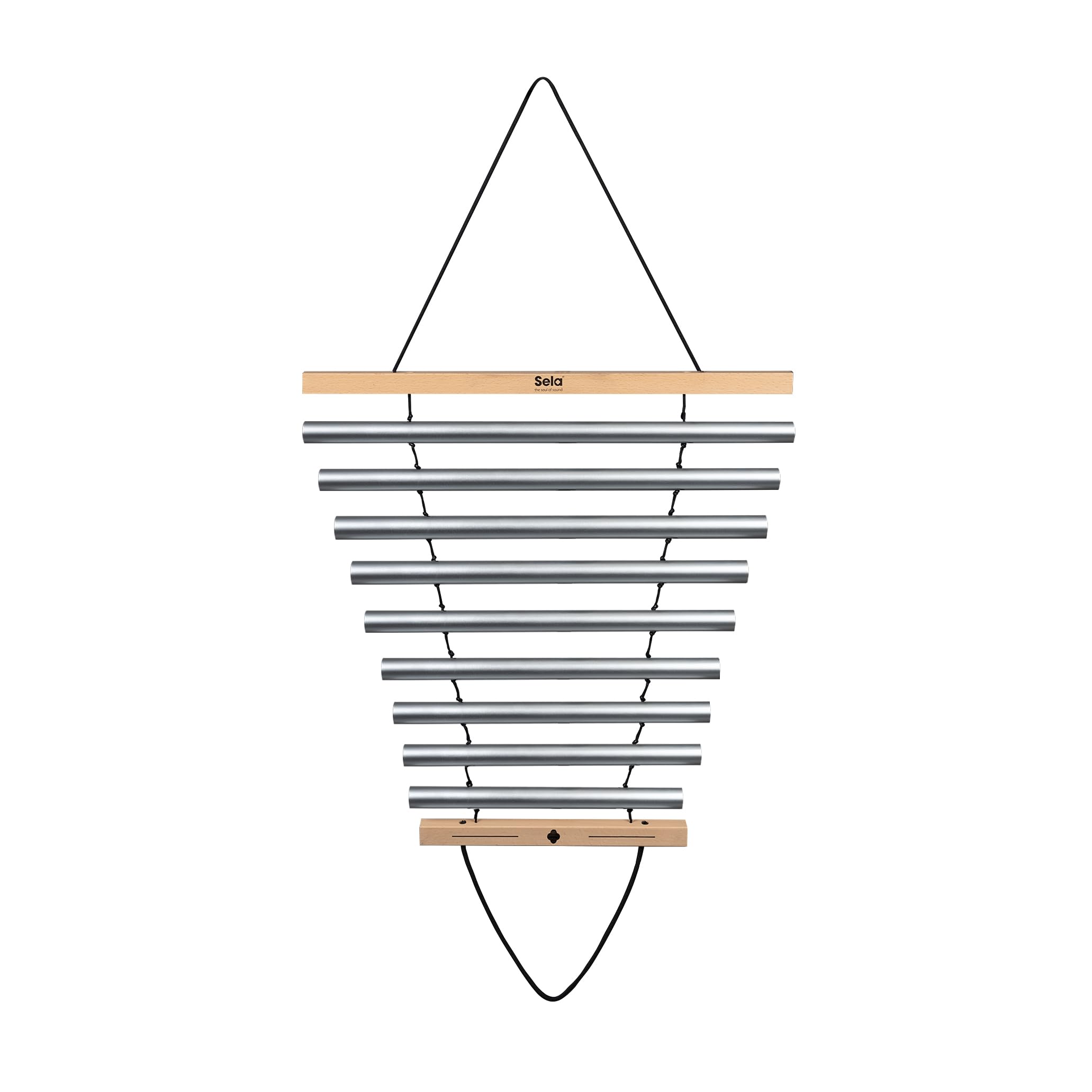 Harmony Chimes 9 Natural in C - Handcrafted Wind Chimes with Bag & Mallet for Outdoor Garden, Patio, and Meditation Spaces
