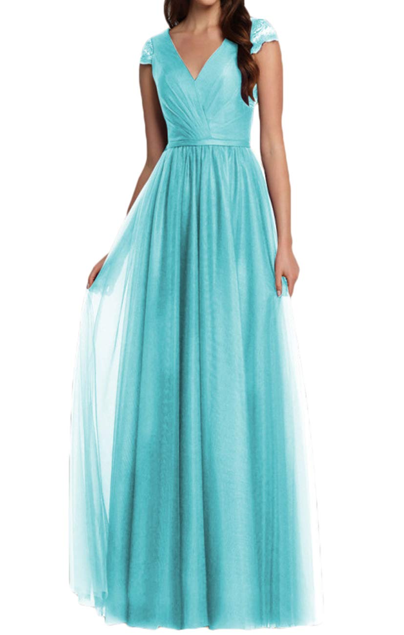 Elegant Long Prom Dresses for Women - Lace & Tulle Formal Evening Gowns for Homecoming, Wedding, and Special Occasions
