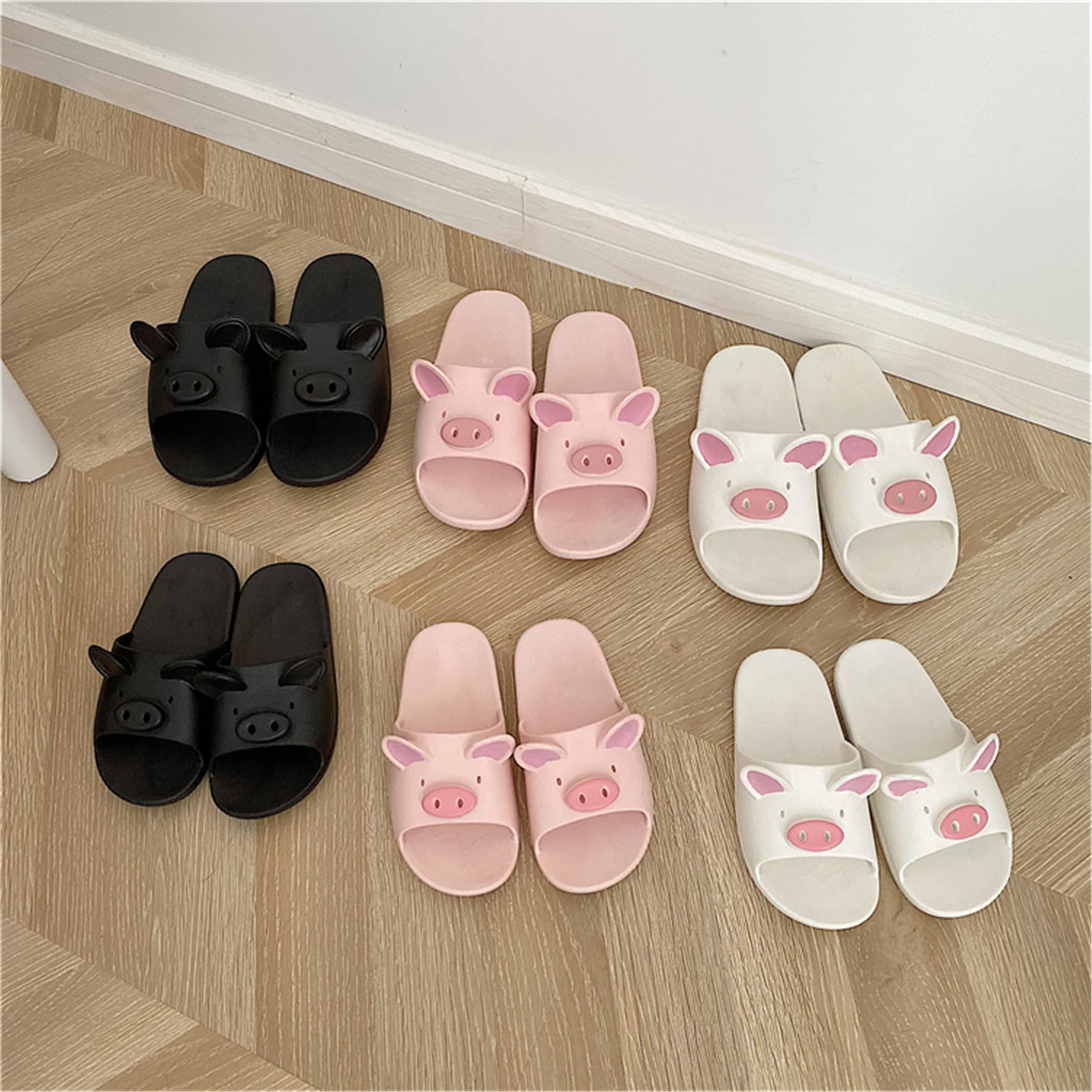YILANLAN Women's Summer Sandals - Cute Animal Pig Slippers, Comfortable Bathroom & Beach Slides for Women - Perfect for Poolside, Spa Days and Indoor Lounging